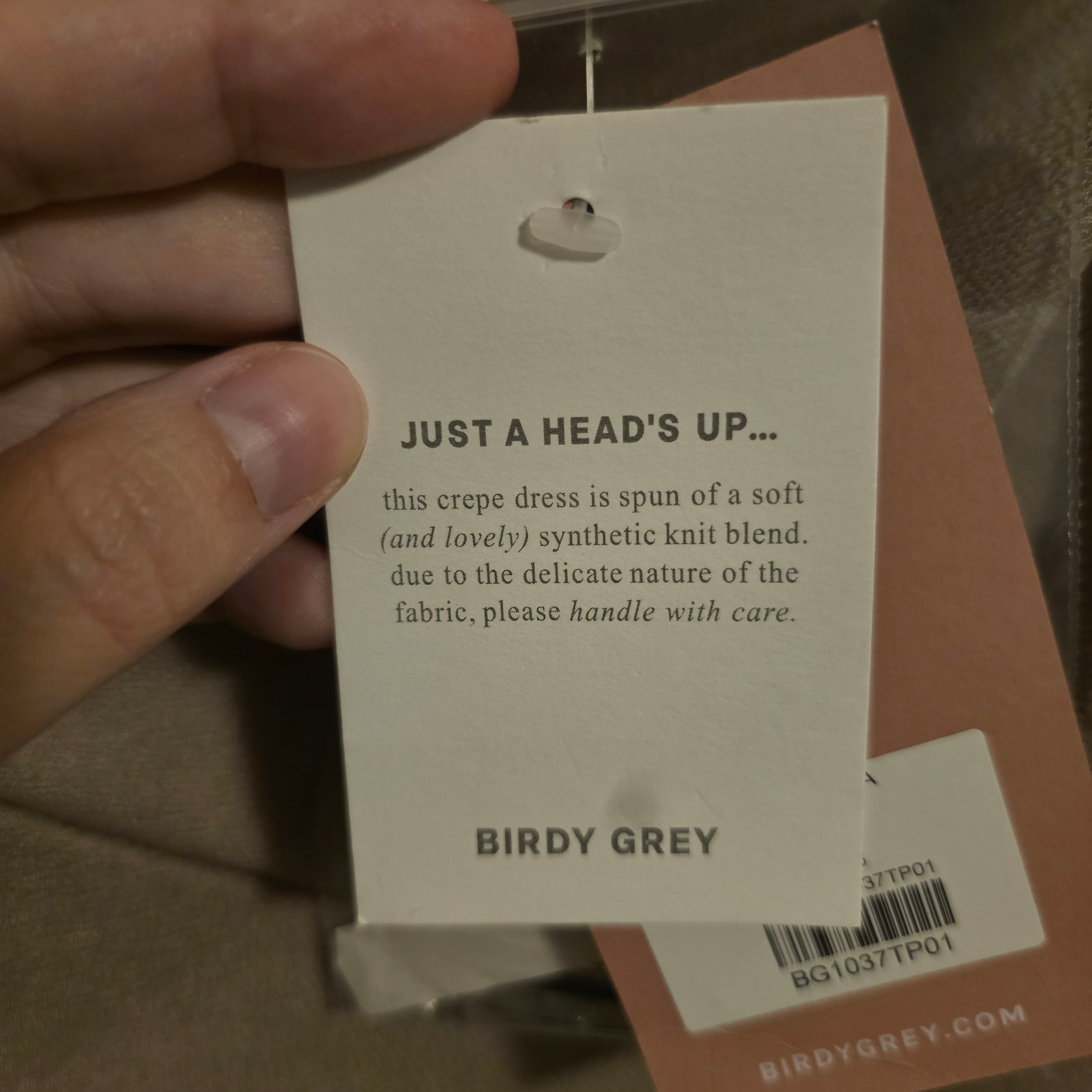 NWT Birdy Grey Extra Small Dress Beige - Thumbnail 9
