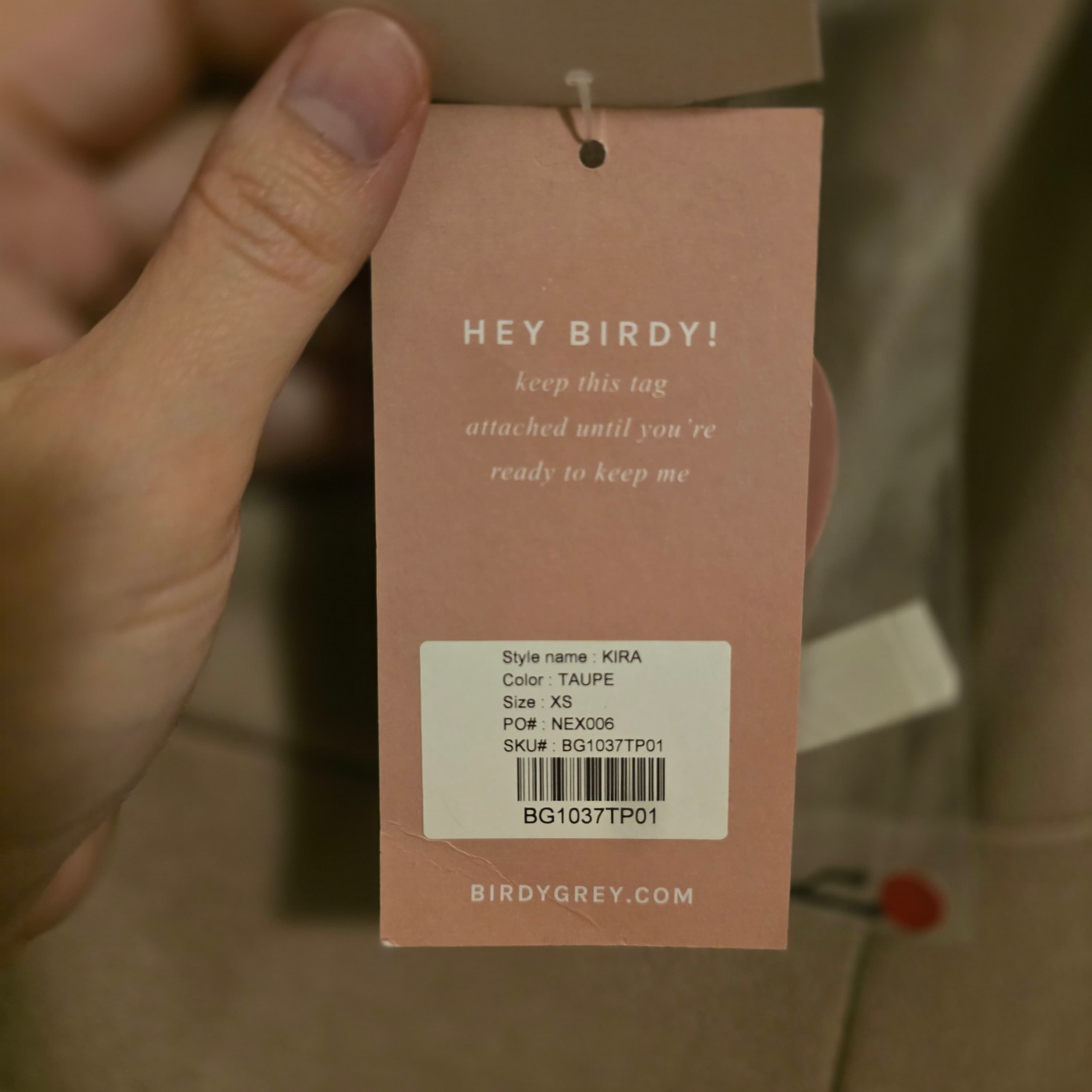 NWT Birdy Grey Extra Small Dress Beige - Thumbnail 8