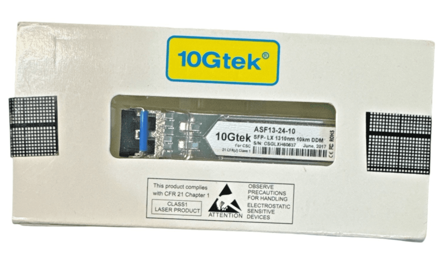 10GTEK ASF13-24-10-D SFP-LX 1310NM 10KM DDM TRANSCEIVER
