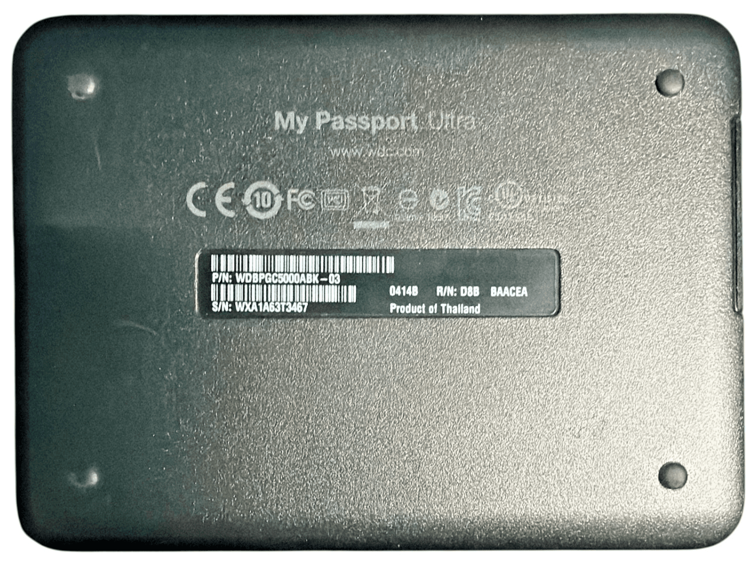 WD My Passport Ultra Portable External Hard Drive 500 GB no cable - Thumbnail 2