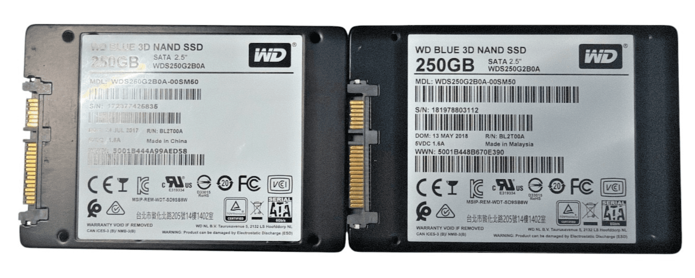 Western Digital Blue 3D NAND 500GB Internal 2.5" (WDS500G2B0A) SSD - Thumbnail 2