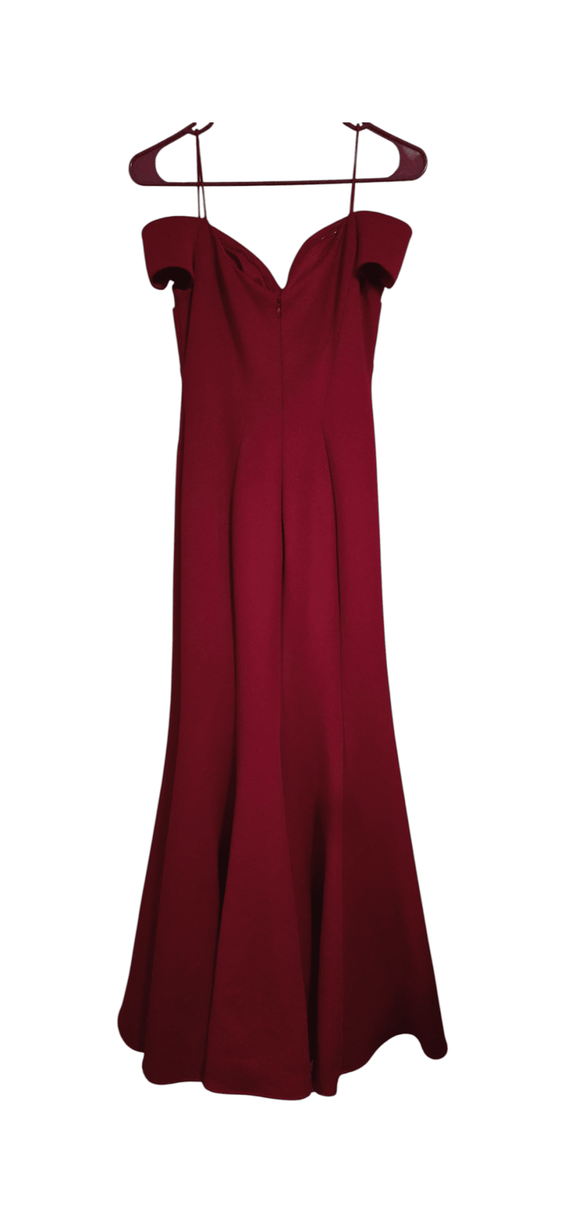 Morgan & Co. Red Off-Shoulder Formal Gown - Thumbnail 2