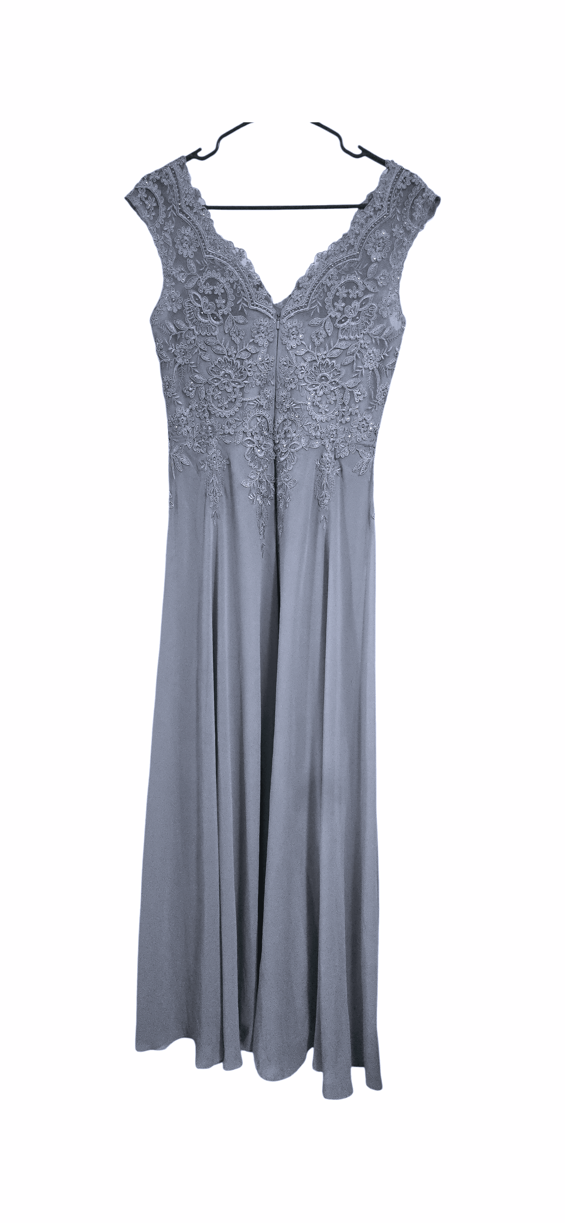 Oleg Cassini Lace Evening Gown Size 6 - Thumbnail 2