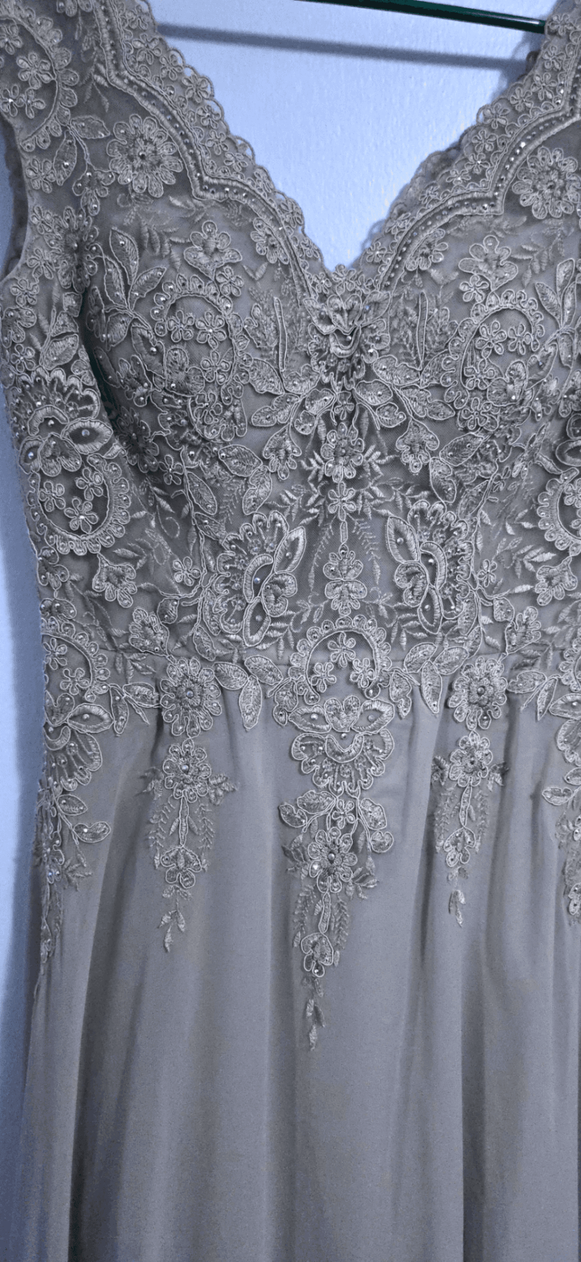 Oleg Cassini Lace Evening Gown Size 6 - Thumbnail 3