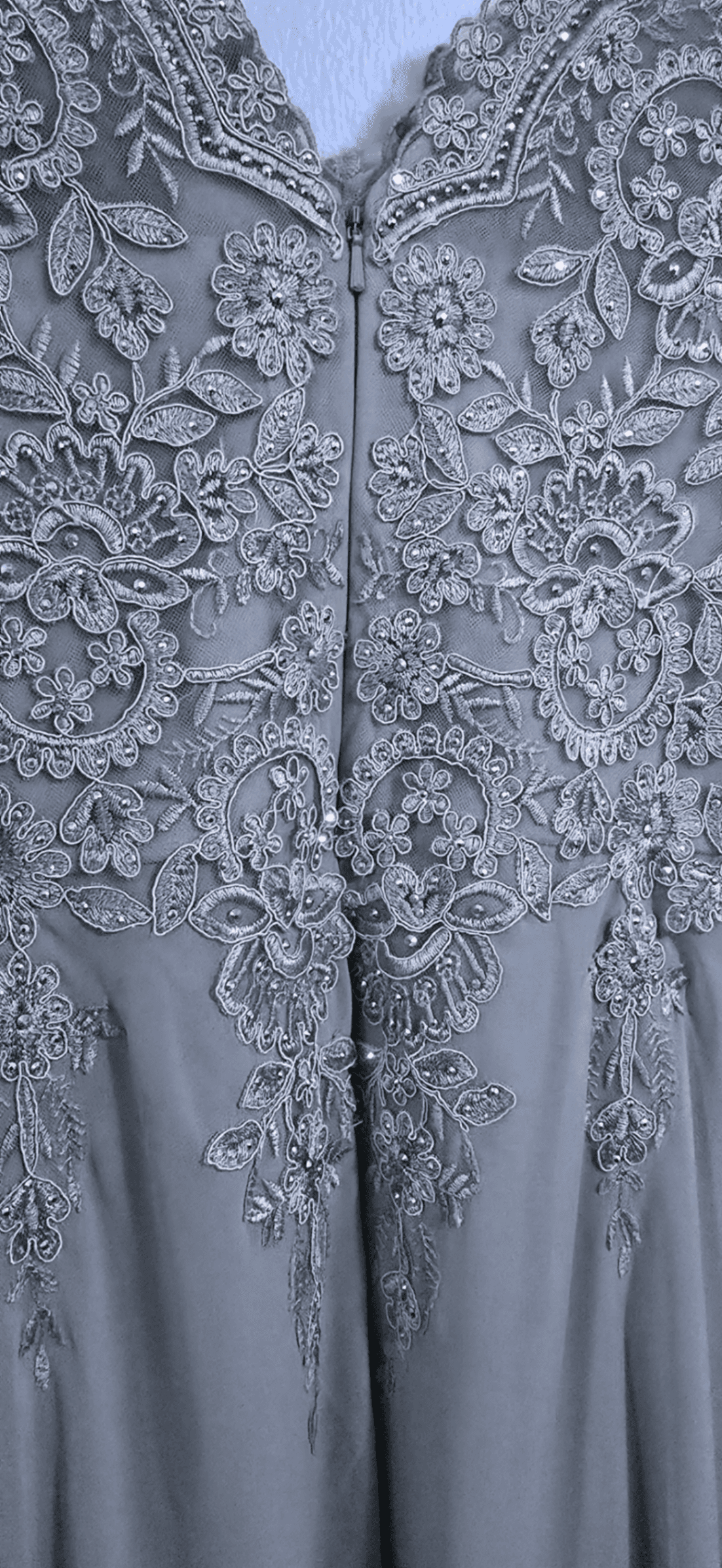Oleg Cassini Lace Evening Gown Size 6 - Thumbnail 5