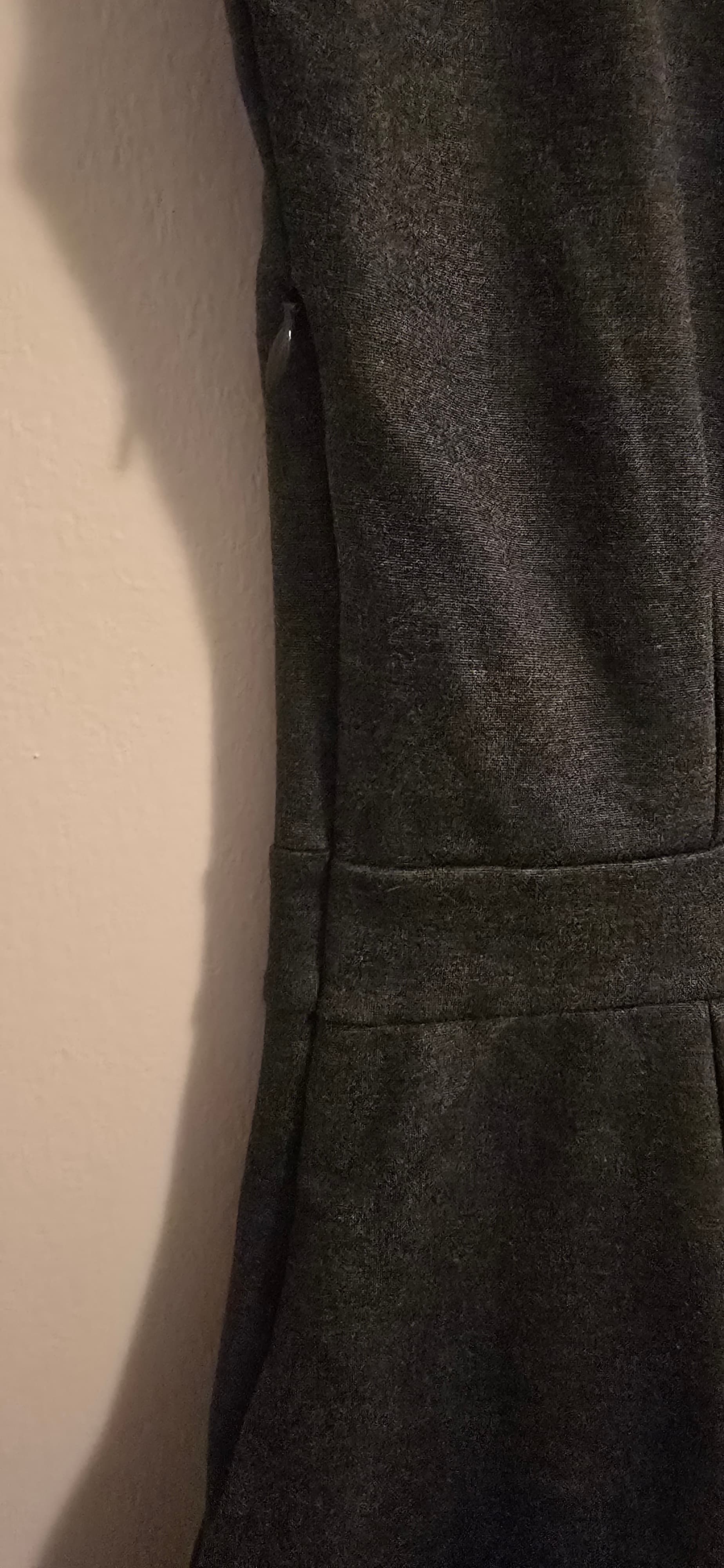 Quince Dark Gray Sleeveless Dress with Pockets - Thumbnail 4