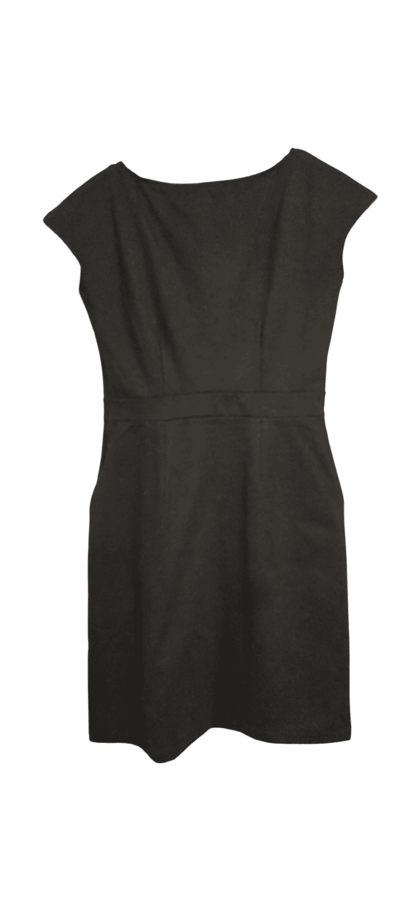 Quince Dark Gray Sleeveless Dress with Pockets - Thumbnail 2