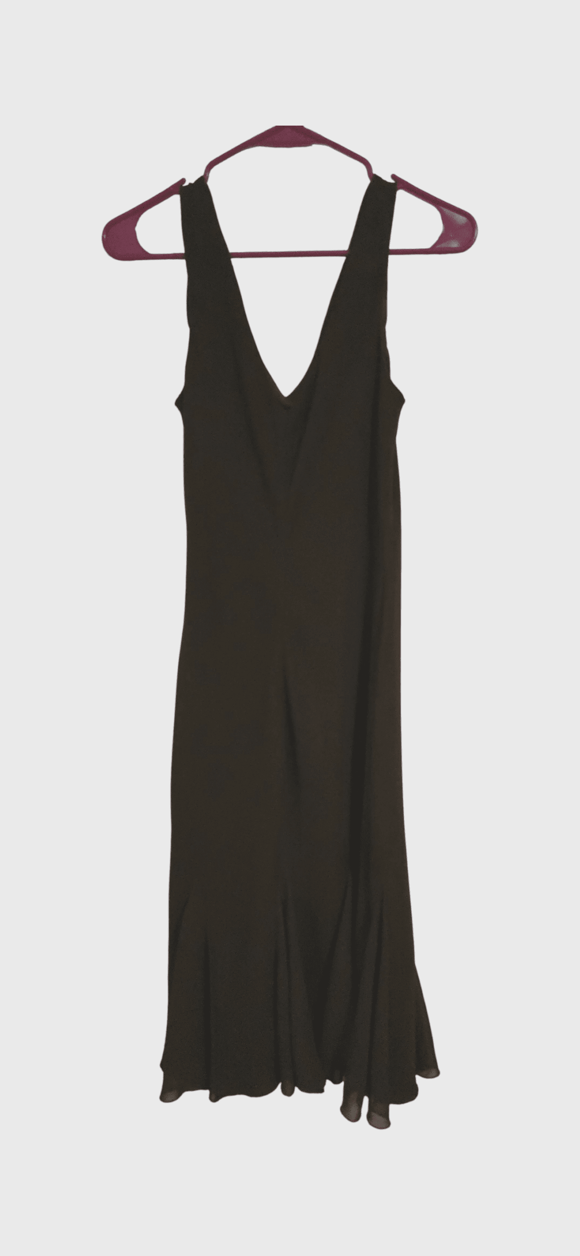 S.L. Fashions Brown Sleeveless Flared Dress Size 12 - Thumbnail 2