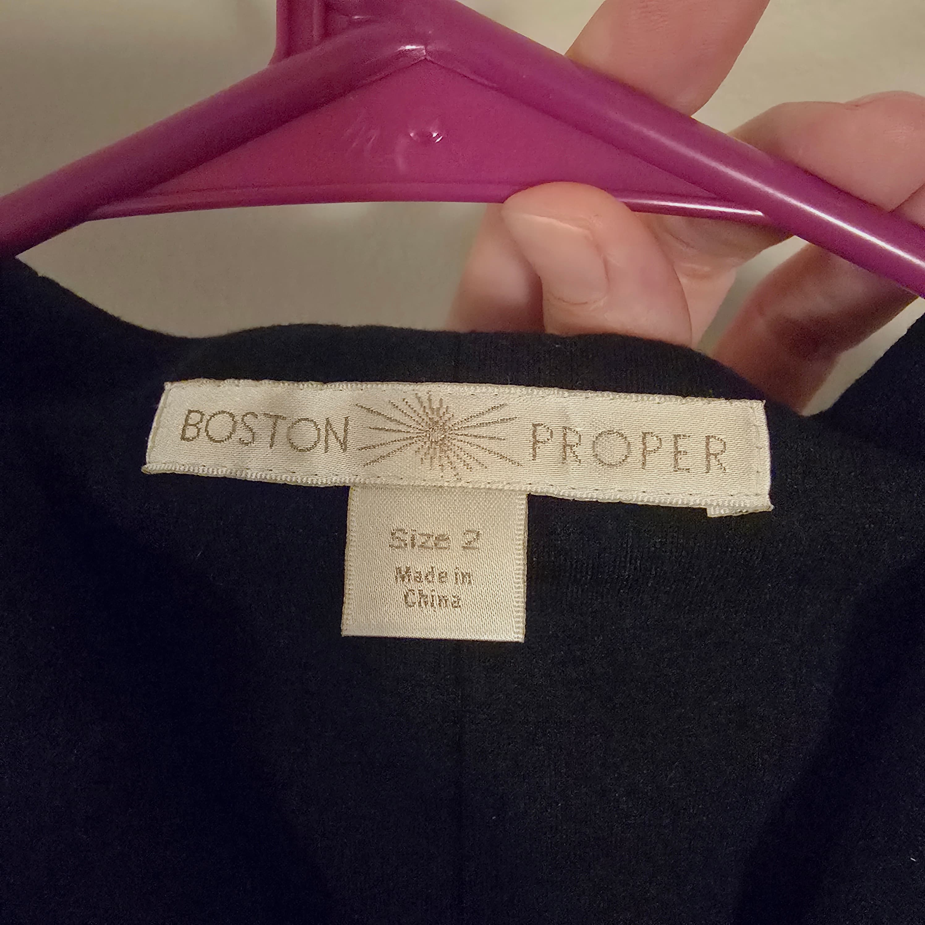 Boston Proper Black Sleeveless Sheath Dress Size 2 - Thumbnail 4