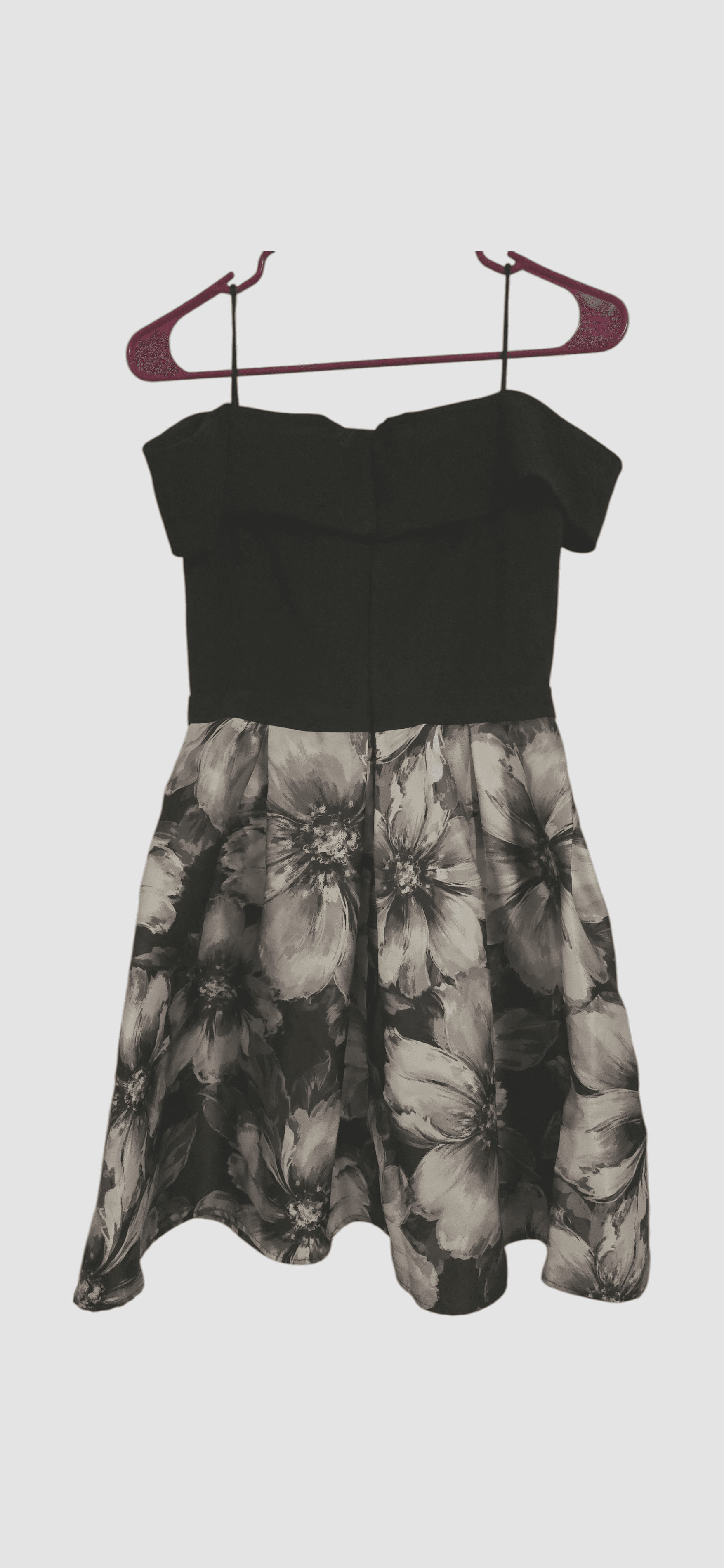 Morgan & Co. Floral Off-Shoulder A-Line Dress Size 5 - Thumbnail 2