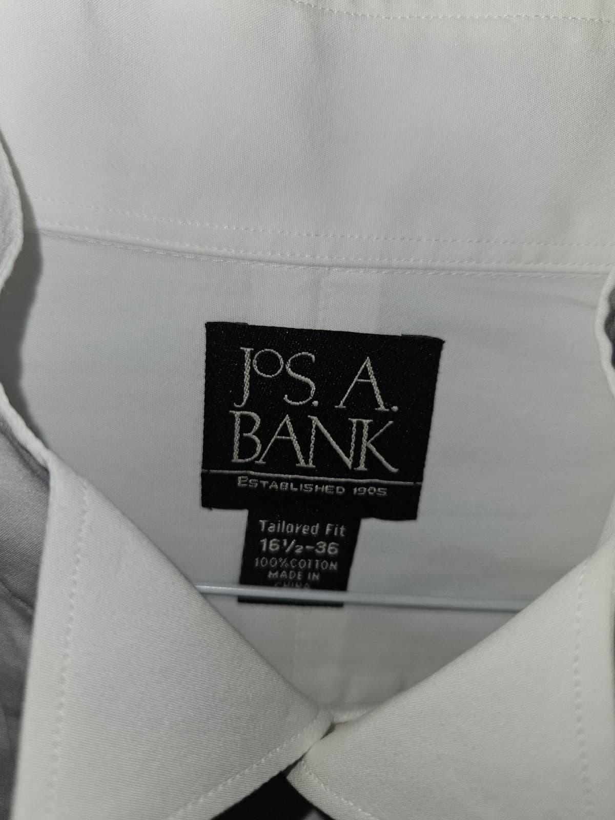 Jos A Bank Tuxedo Formal Wear Dress Shirt L/s White Neck 16-1/2 Arm 36 - Thumbnail 6