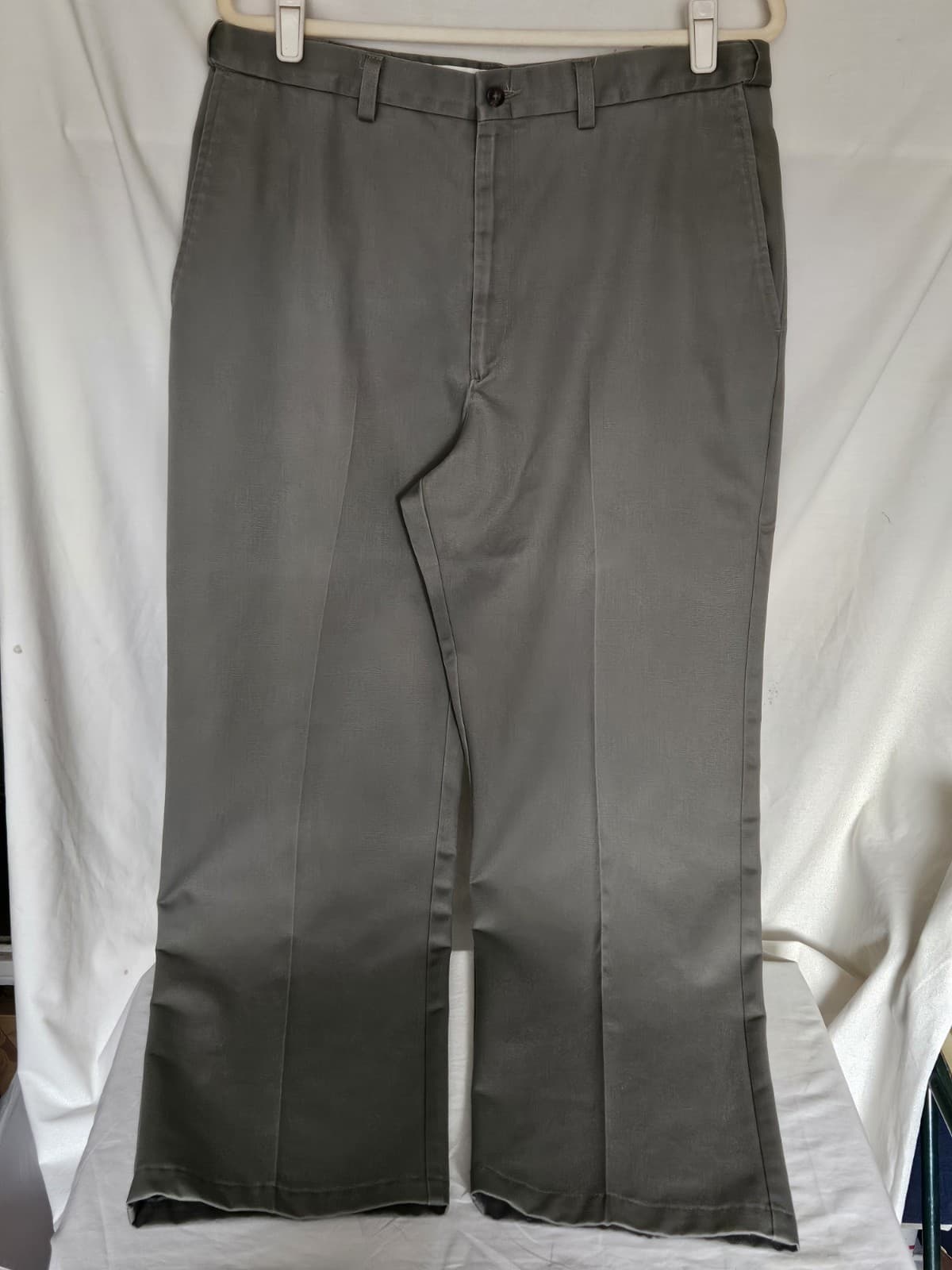 Haggar Black Label 36x32 Olive/Gray Classic Fit Business Work Trousers Pants