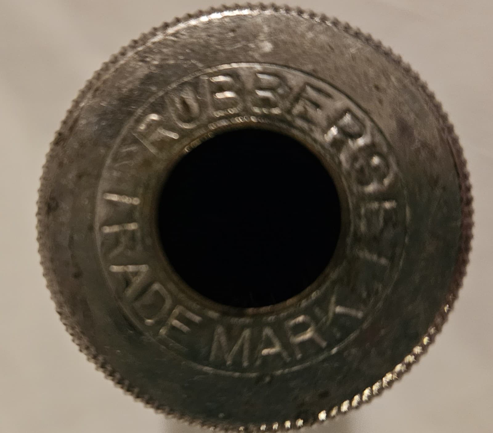 Vtg Rubberset Screw In Shaving Brush with Metal Travel Compact Storage Container - Thumbnail 8