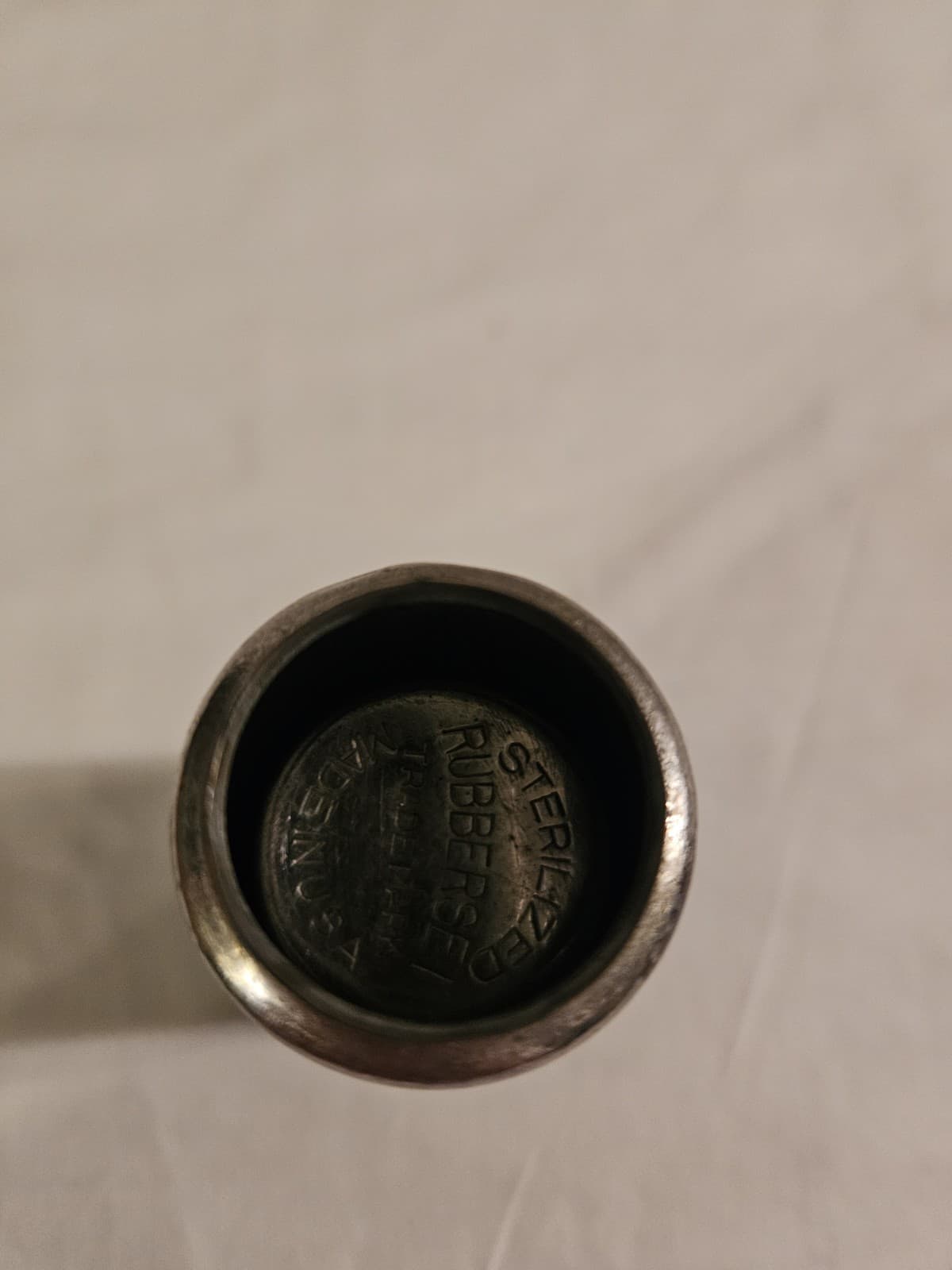 Vtg Rubberset Screw In Shaving Brush with Metal Travel Compact Storage Container - Thumbnail 10