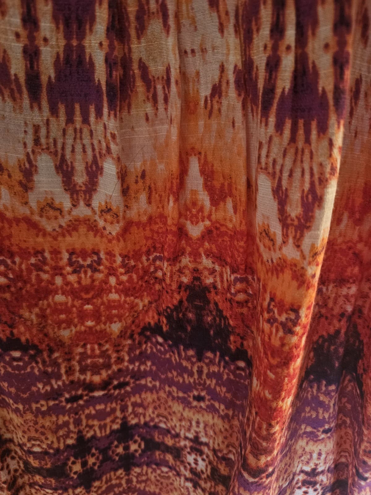 Kim Rogers Woman 2X Southwest Aztec Watercolor Top Blouse S/s - Thumbnail 3