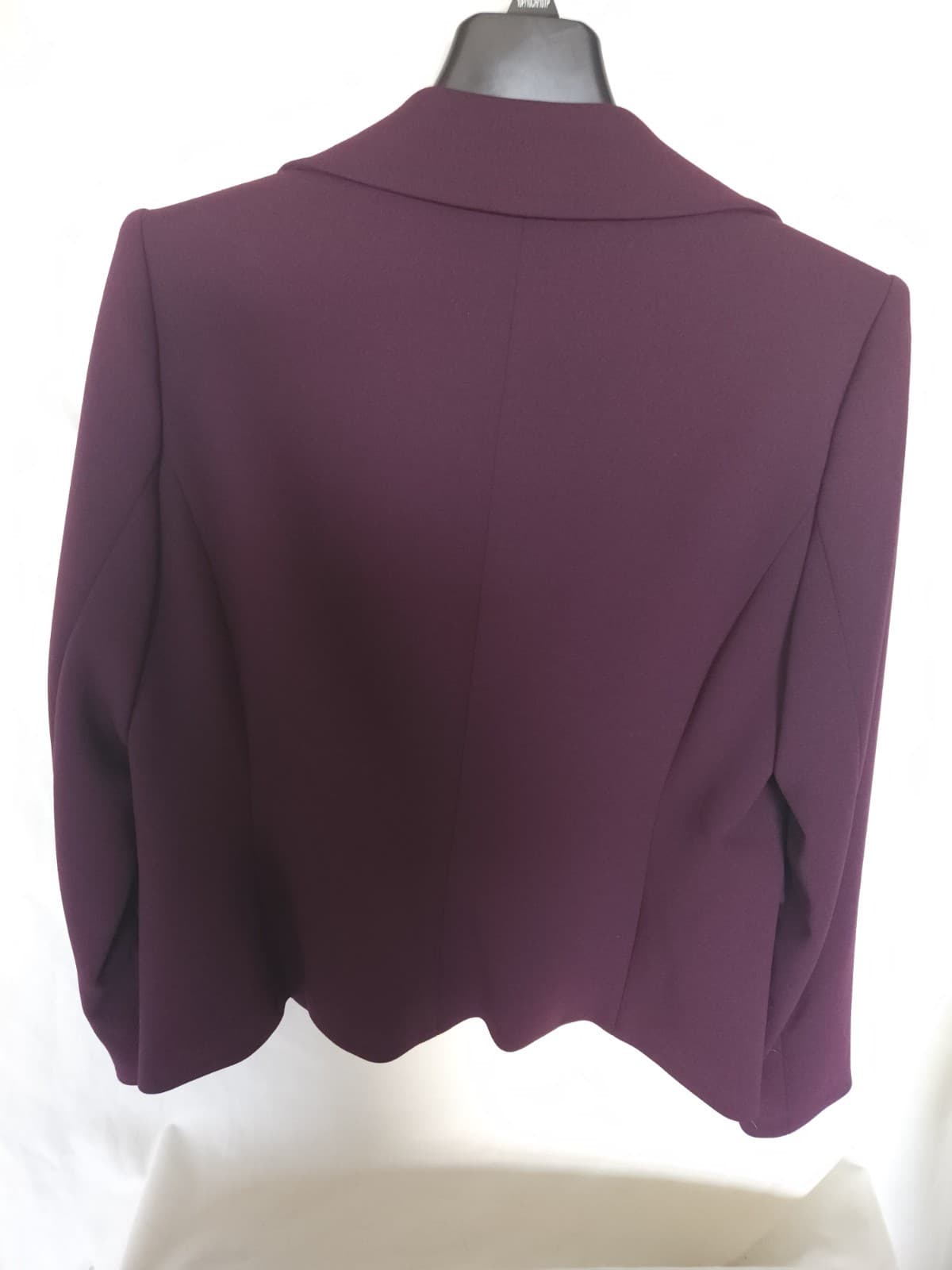 Calvin Klein 10P Purple Plum Tailored Career Business Open Blazer Jacket L/s - Thumbnail 2