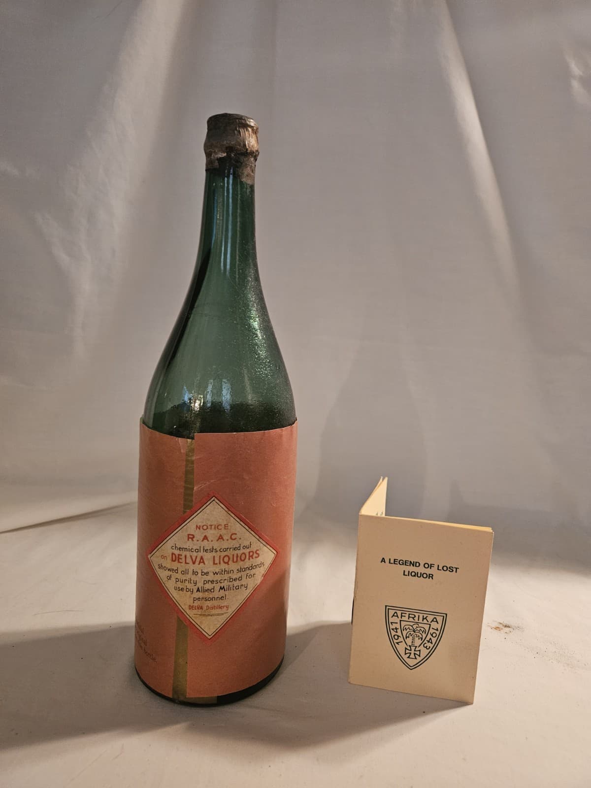 RARE VTg Delva Extra Special Old Brand Finely Matured Old Scotch Whisky Bottle - Thumbnail 2