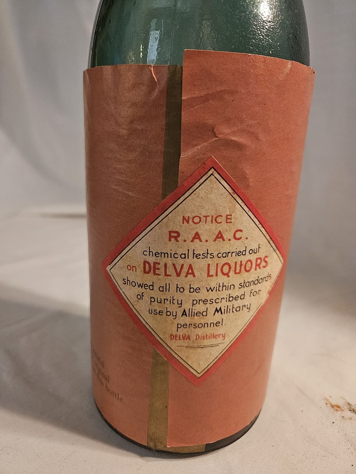 RARE VTg Delva Extra Special Old Brand Finely Matured Old Scotch Whisky Bottle - Thumbnail 4