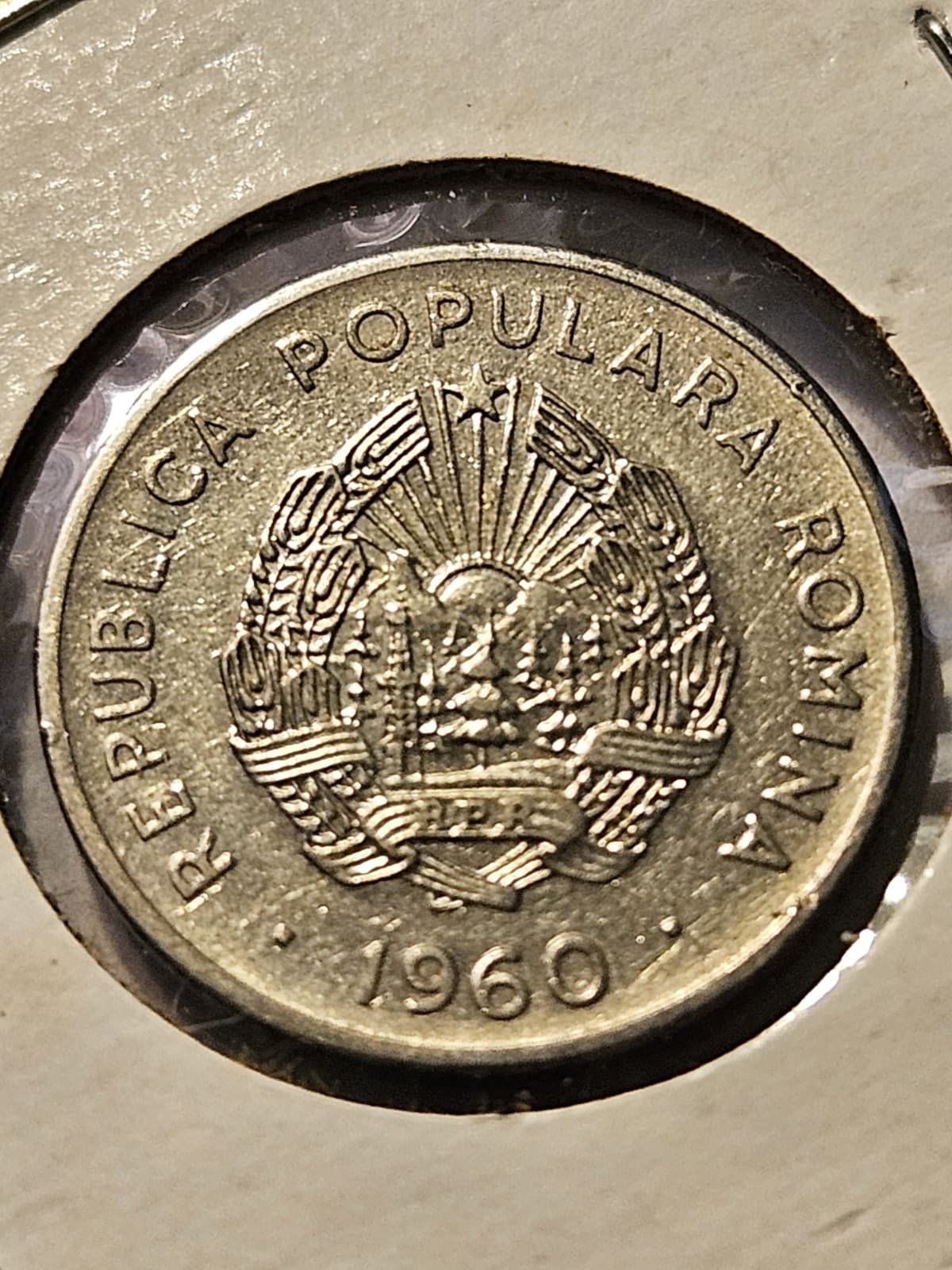 1960 Romania 15 Bani Coin - Thumbnail 2