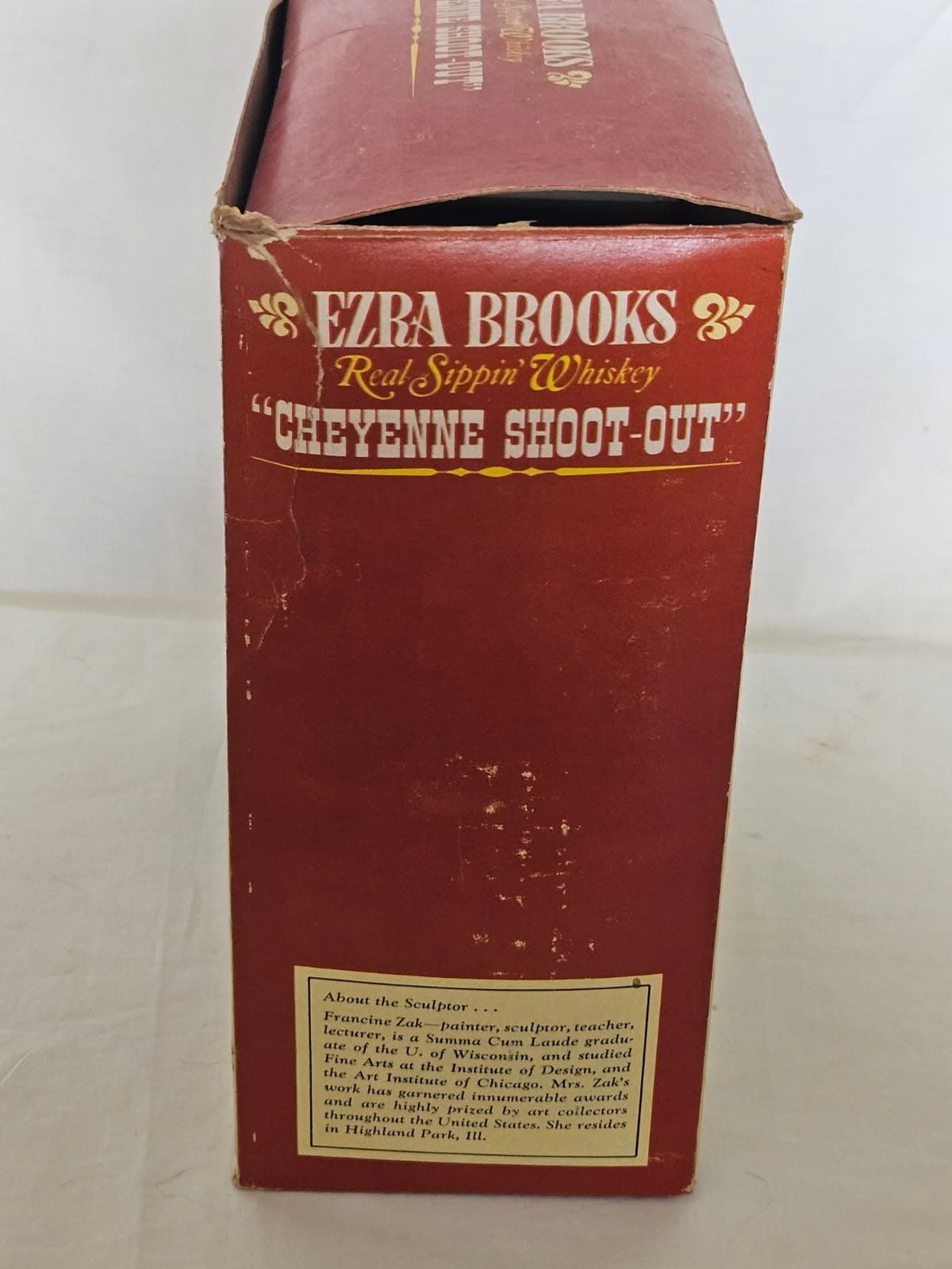 ***BOX ONLY*** Ezra Brooks Frontier Days Cheyenne Shoot Out Decanter BOX - Thumbnail 2