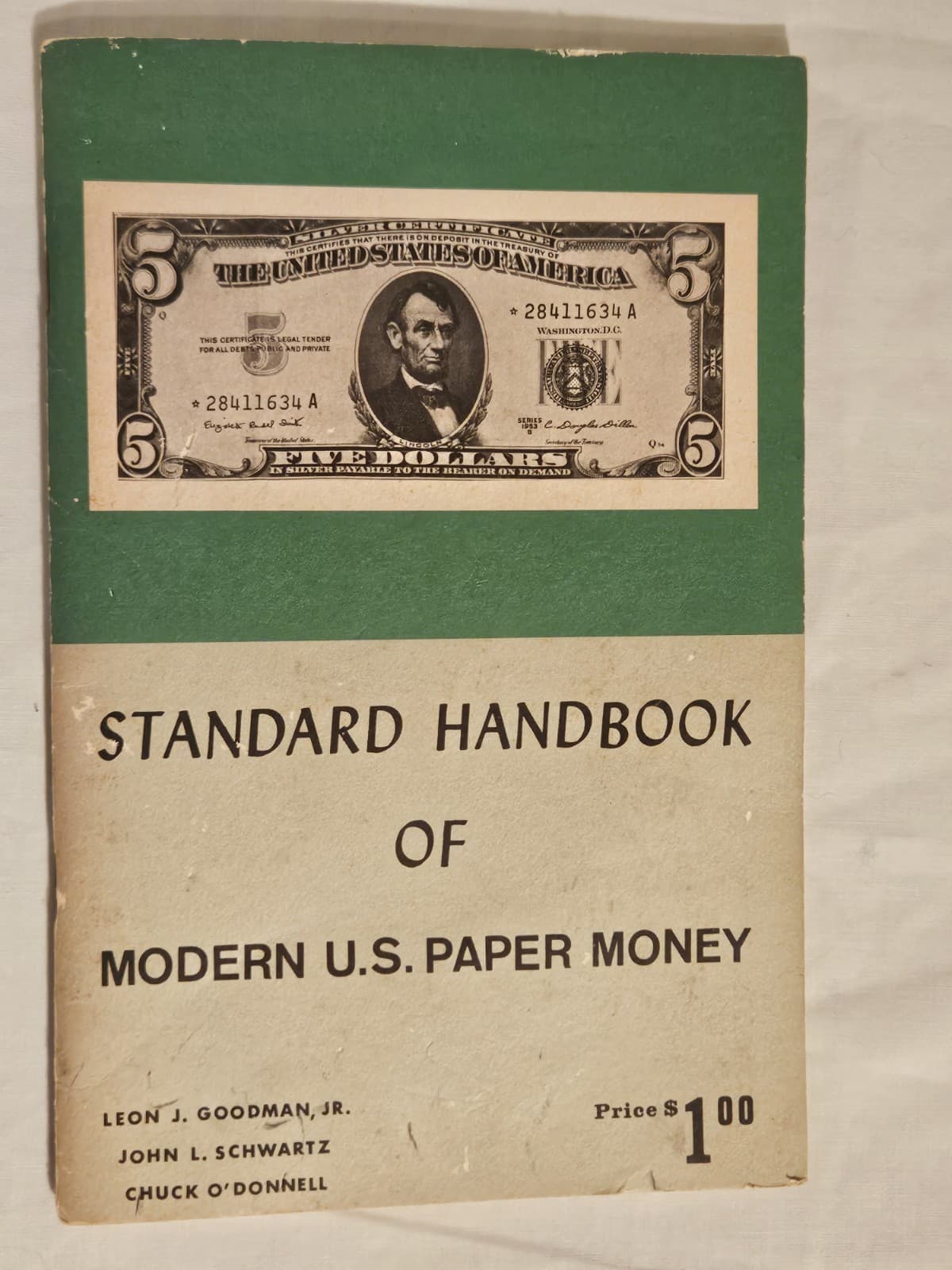 1968 Standard Handbook of Modern U.S. Paper Money - 1st Edition/1st Printing
