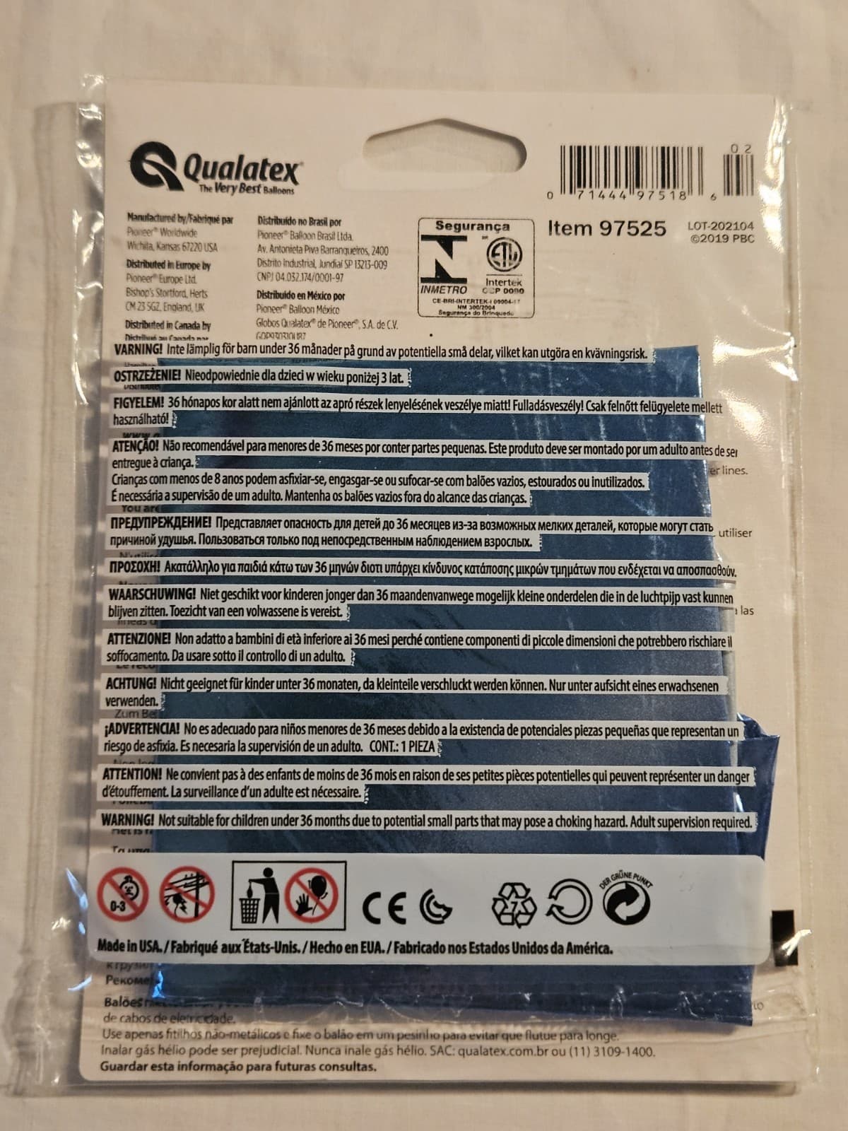 NEW Qualatex 36" Microfoil Mylar Blue SHARK Shaped Balloon - Thumbnail 2