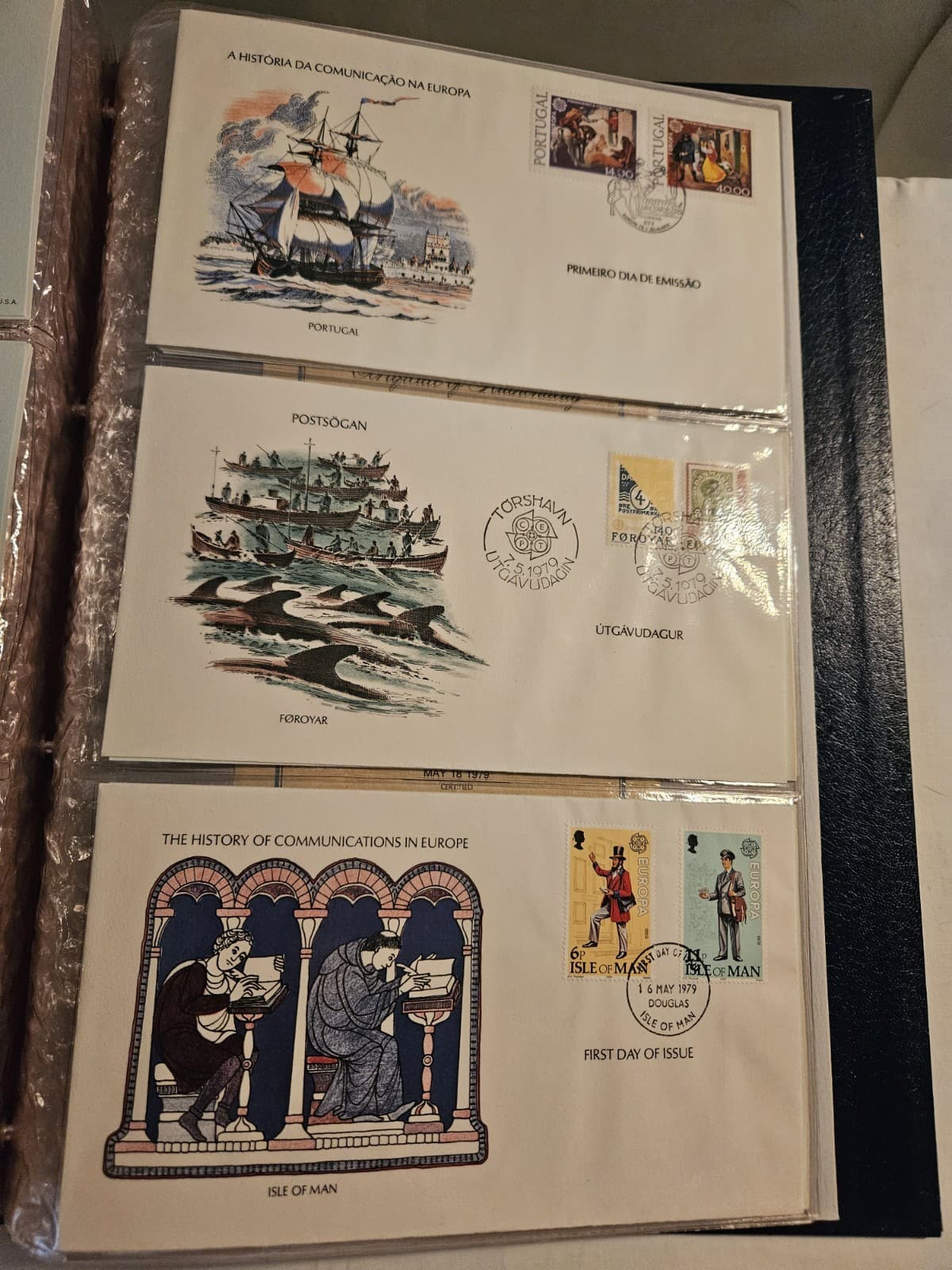 1979 History of Communications in Europe First Day Cover Collection 30 Stamps - Thumbnail 11