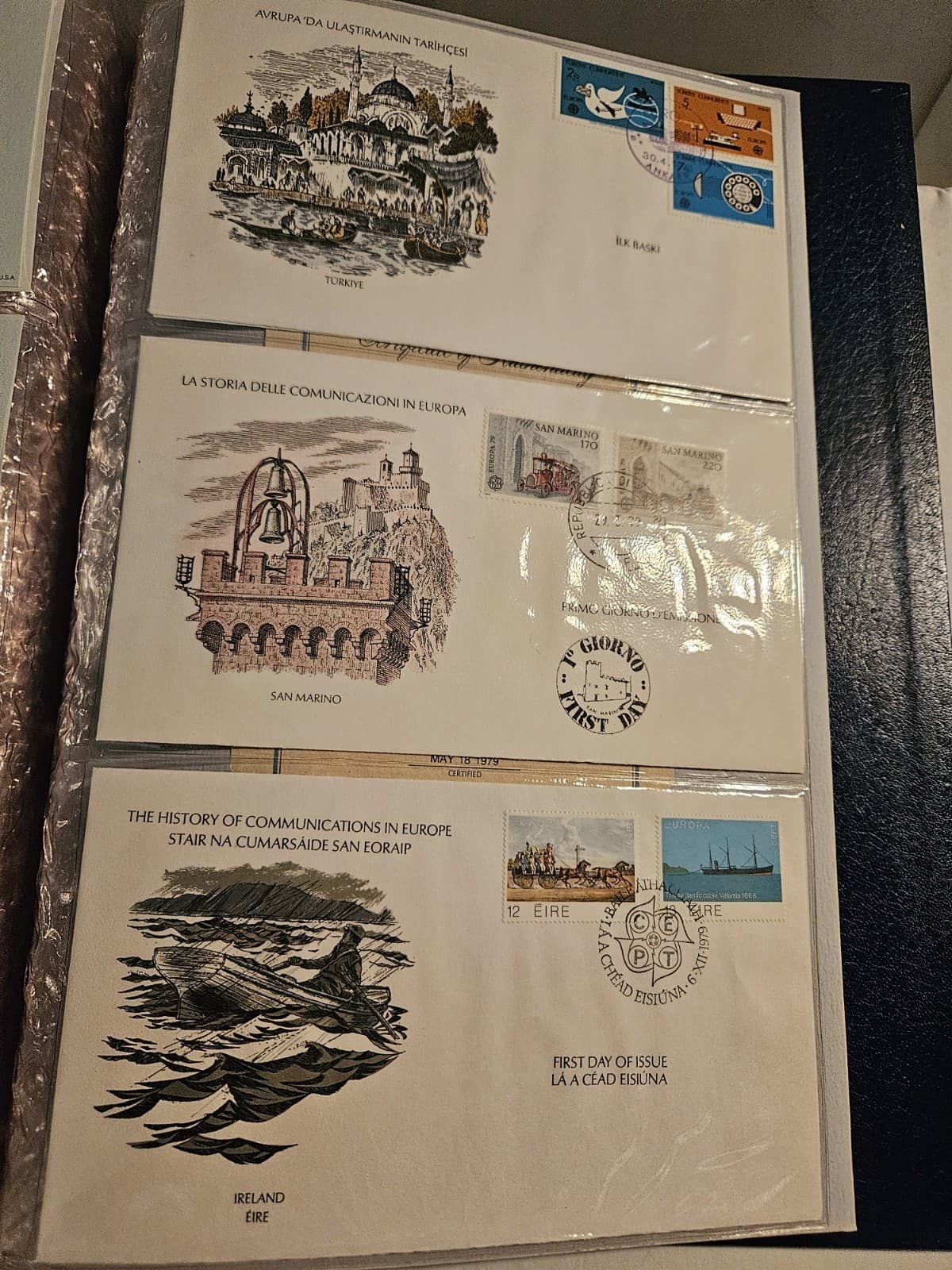 1979 History of Communications in Europe First Day Cover Collection 30 Stamps - Thumbnail 12