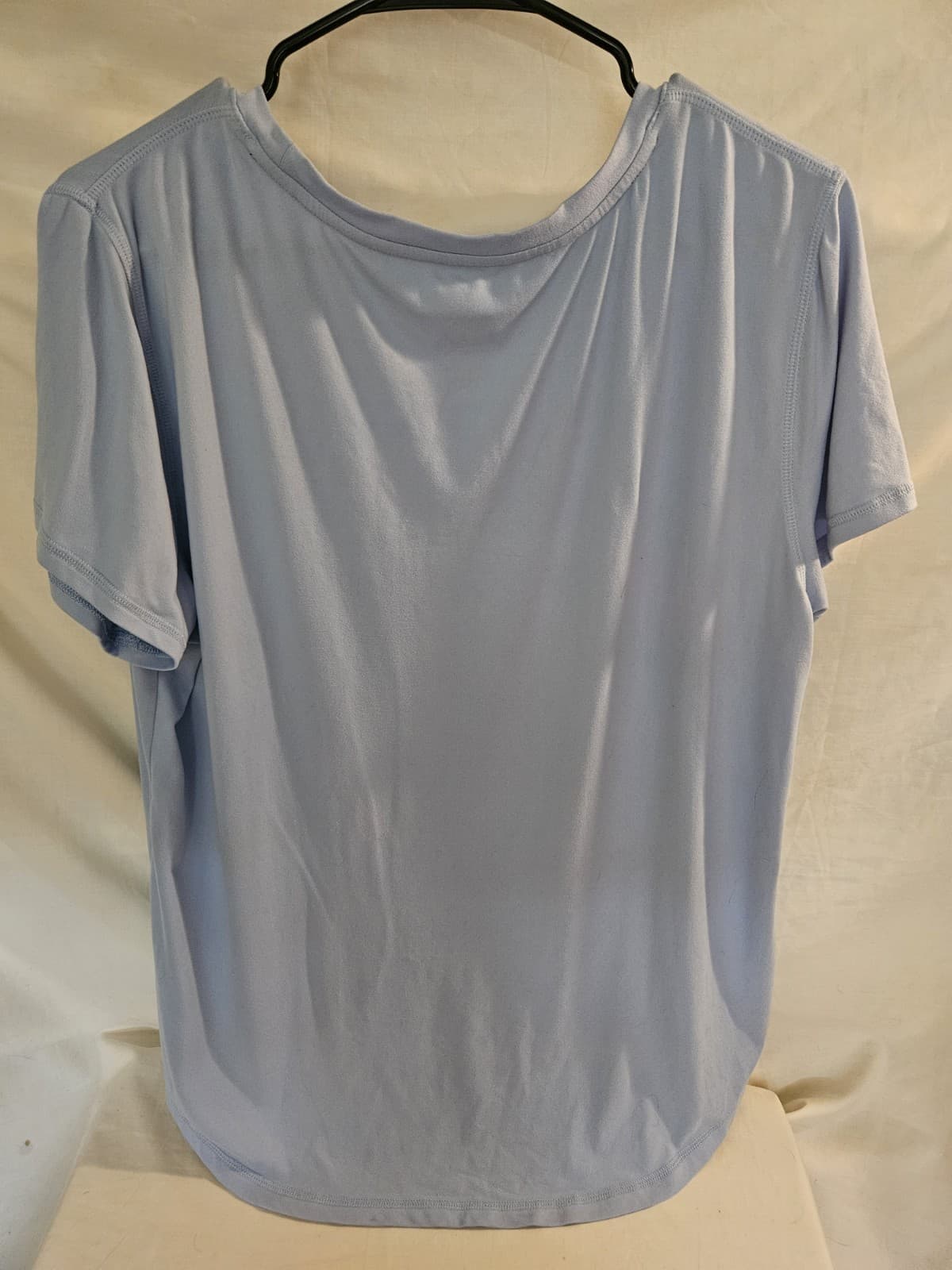Copper Fit XL Baby Blue Workout Athletic Yoga Top Blouse Pullover Shirt S/s - Thumbnail 2
