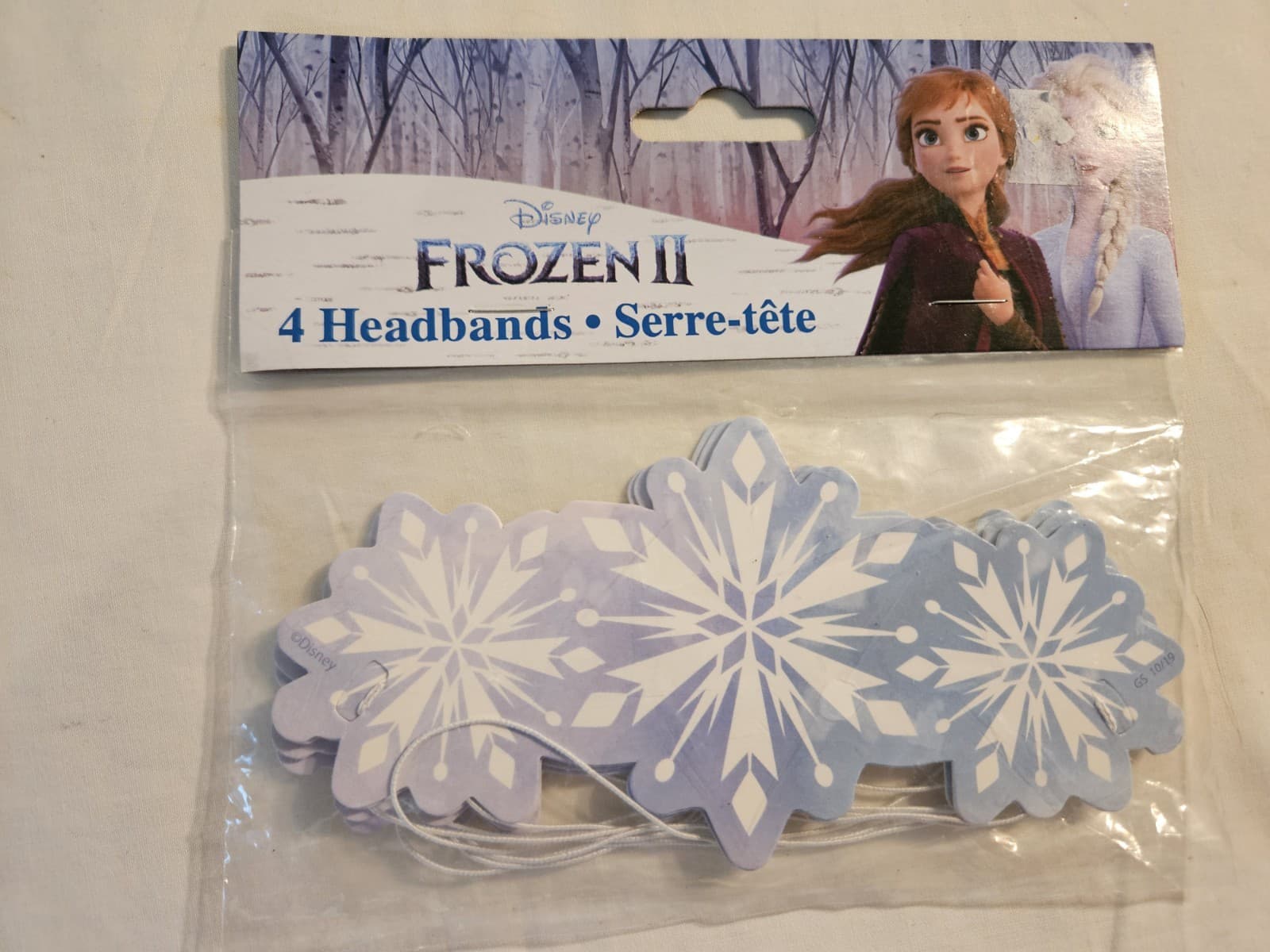 NEW Disney Frozen II Set 4 Cardboard Snowflake Headbands