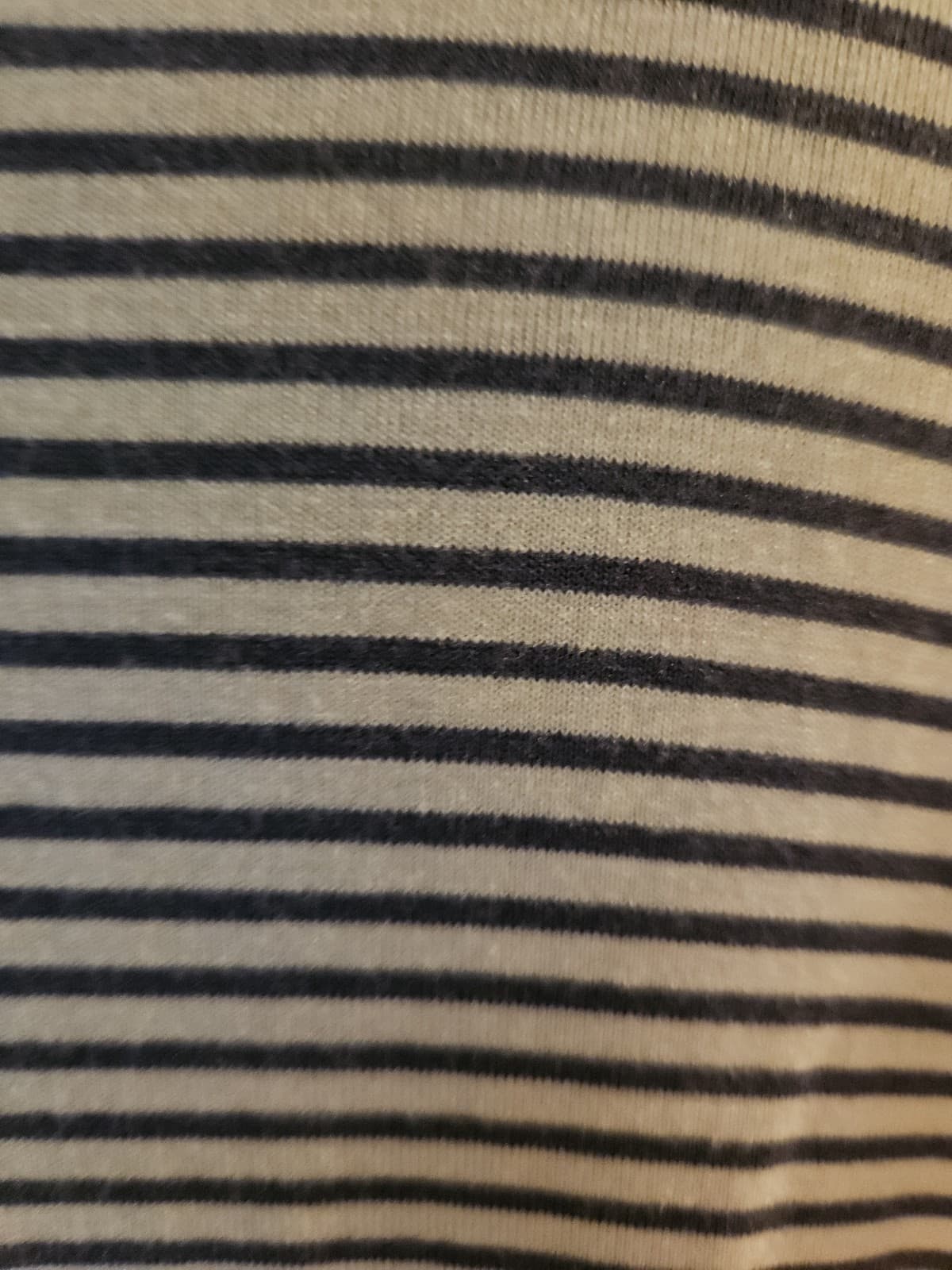 Old Navy Luxe XL Blue & Gray Striped stretch T-shirt Top Pullover S/s real soft - Thumbnail 3
