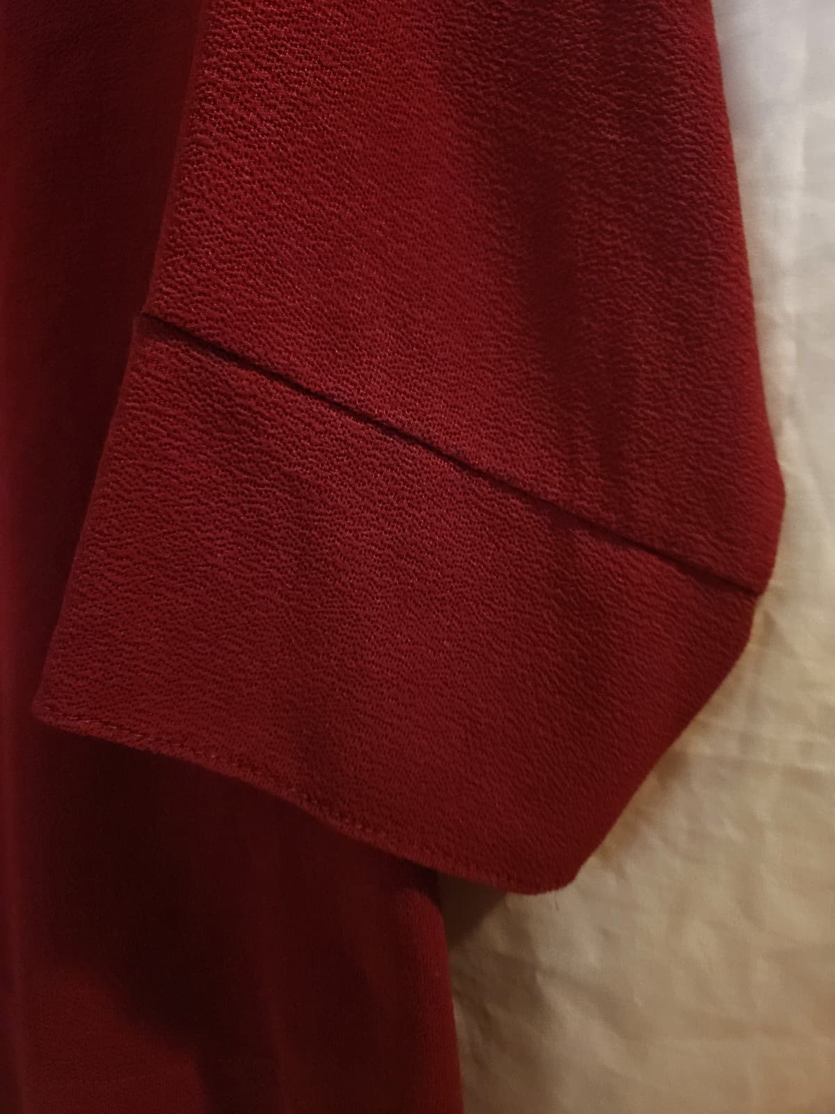 New Directions LARGE Burgundy Rust Career Blouse Pullover Top 3/4 Sleeve - Thumbnail 3