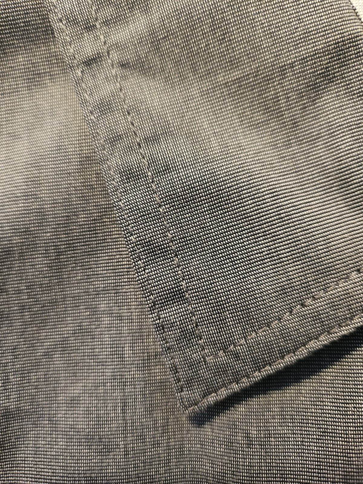 NWT Wrangler Mens Large Charcoal Gray tiny box patterned Performance Shirt L/s - Thumbnail 3