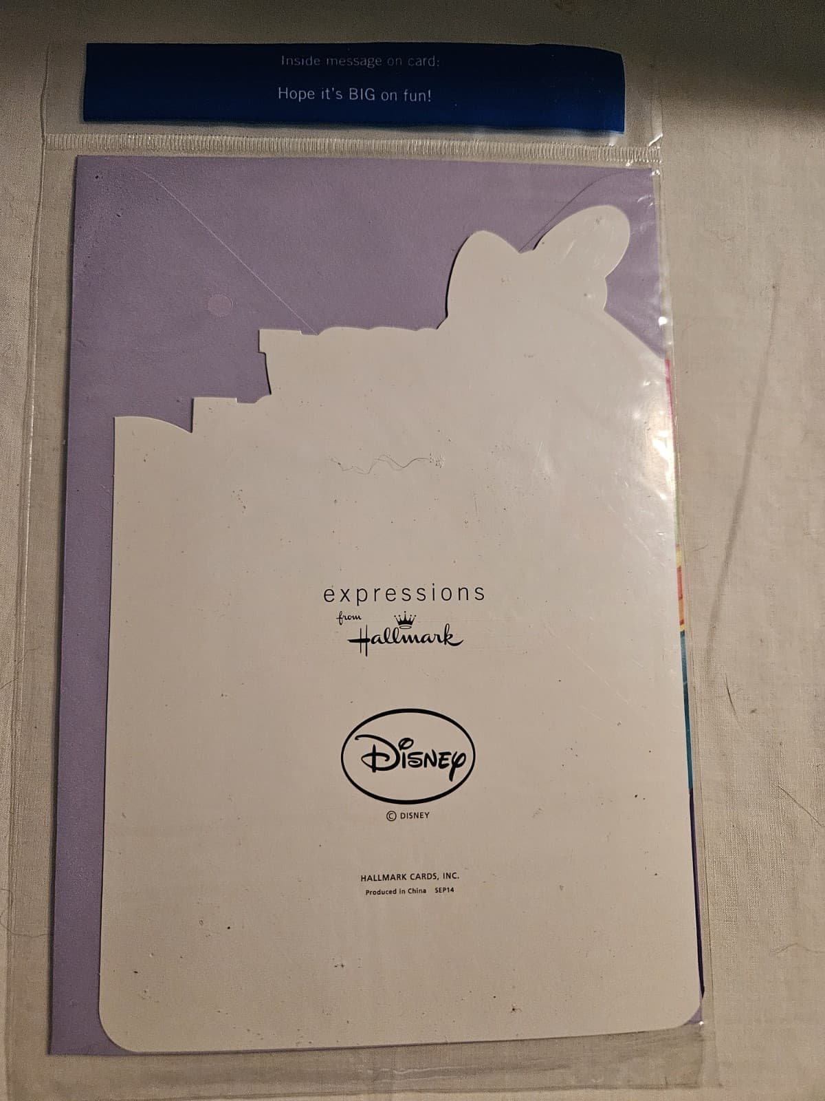 NEW Hallmark Expressions Disney Minnie Mouse Birthday Card w/Envelope & Tissue - Thumbnail 2
