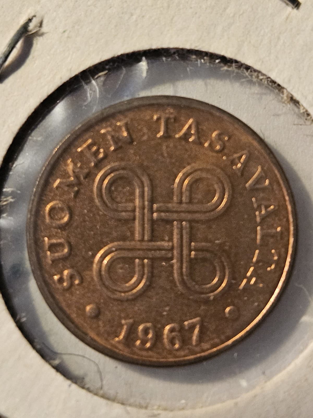 1967 Finland 1 Penni Coin - Thumbnail 3