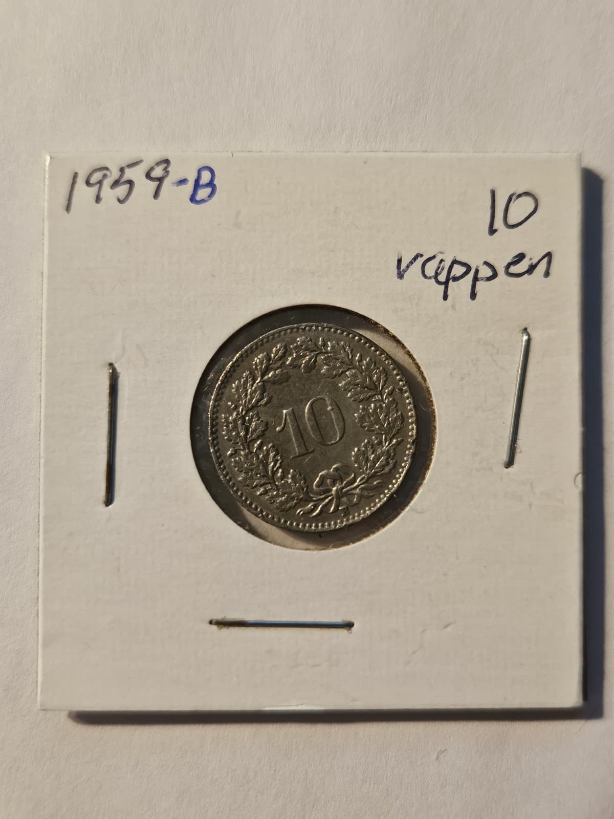 1959-B Switzerland 10 Rappen Coin