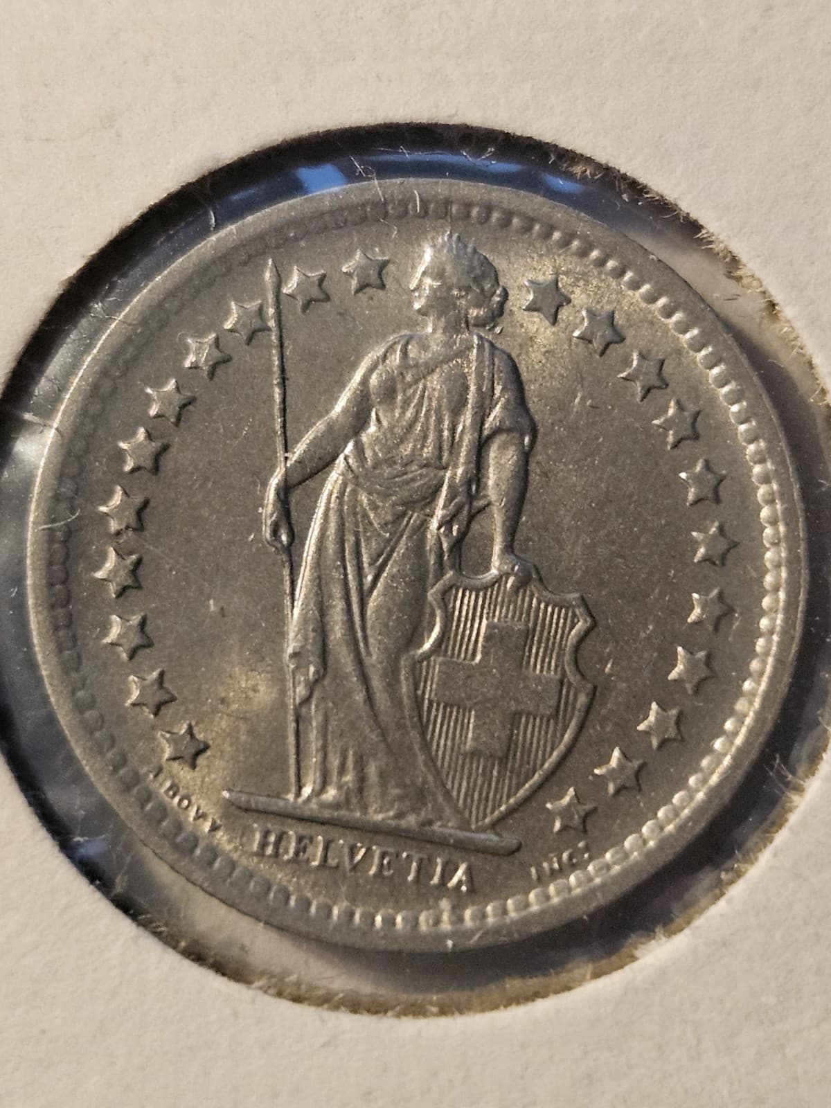 1969-B Switzerland 1/2 Franc Coin - Thumbnail 3