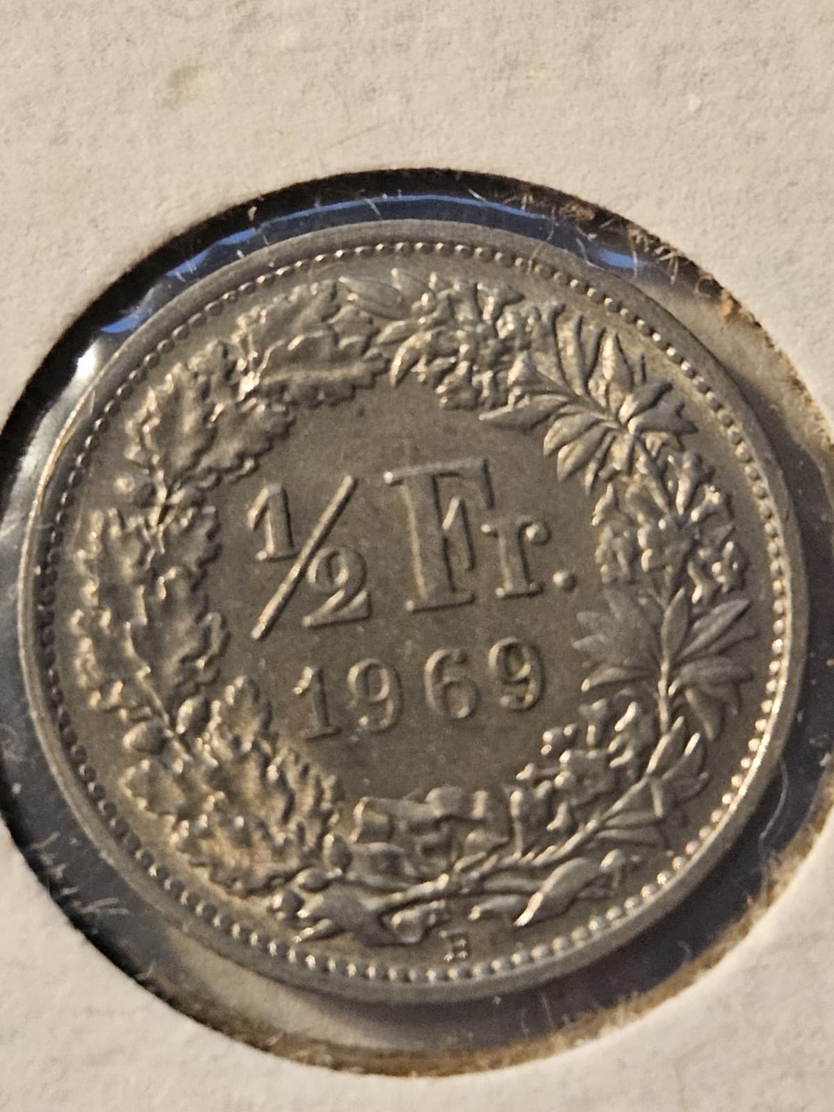 1969-B Switzerland 1/2 Franc Coin - Thumbnail 2