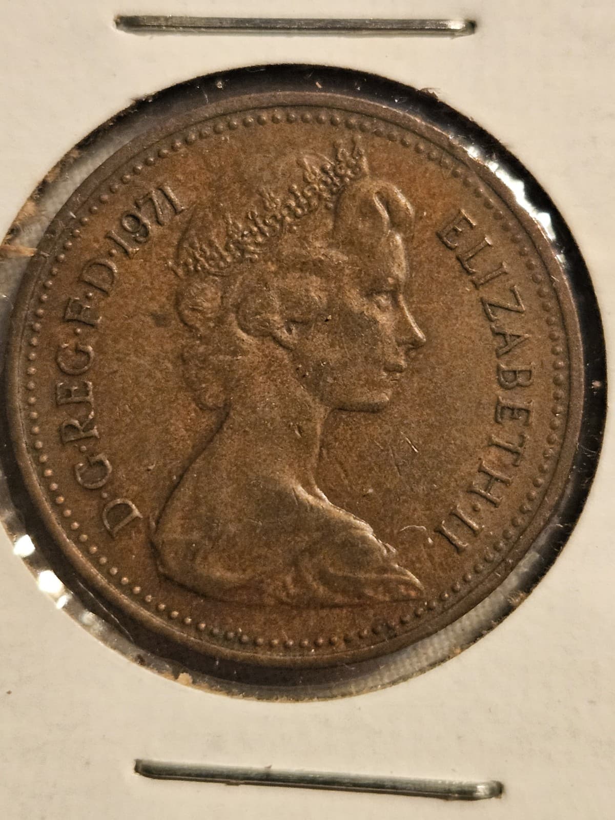 MIX LOT 7 United Kingdom Coins (Penny Pence Shillings) 1961+1965+1969+1971 - Thumbnail 4