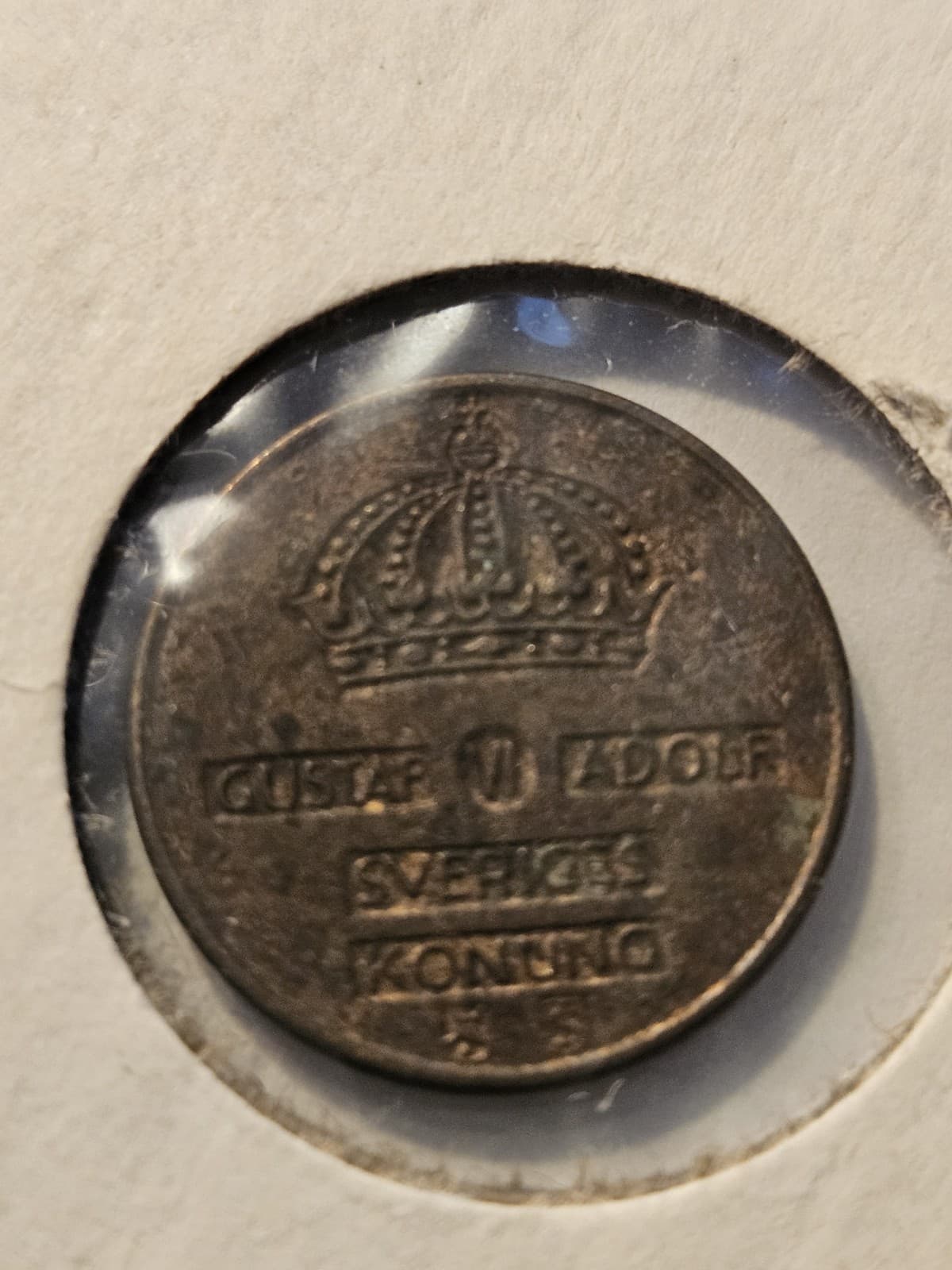 1957 Sweden 1 Ore Coin - Thumbnail 3