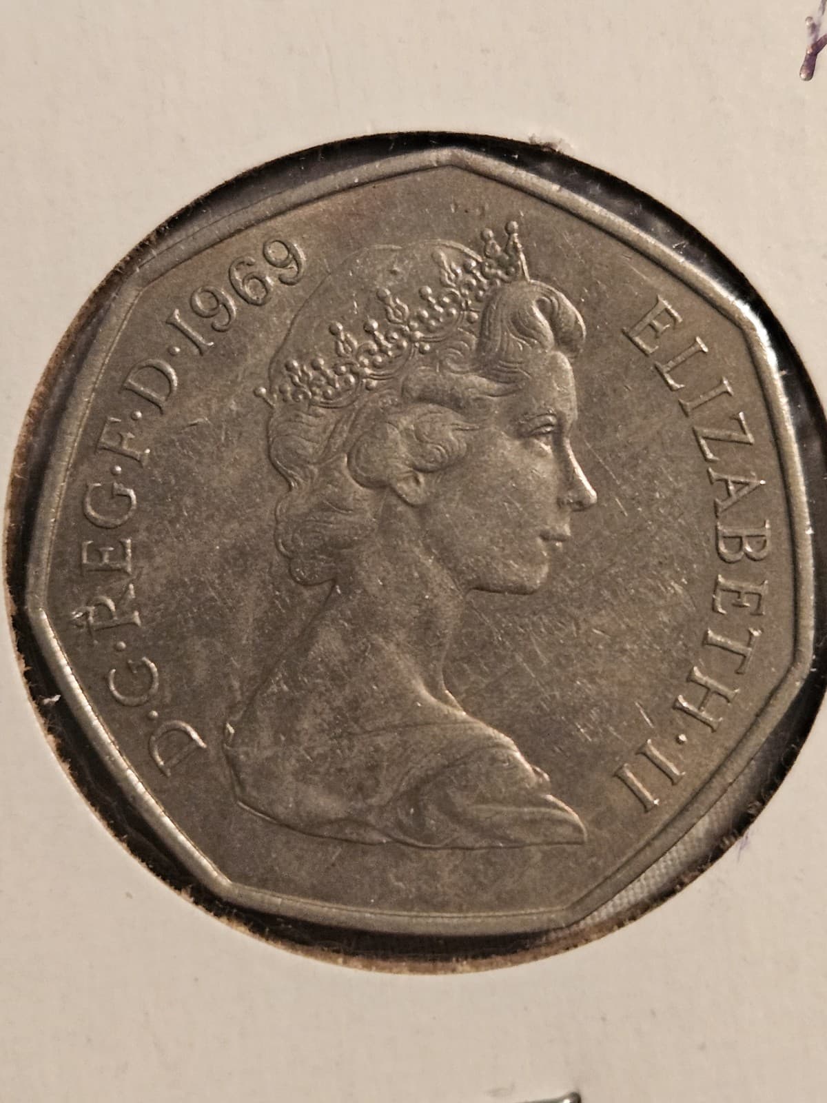 MIX LOT 7 United Kingdom Coins (Penny Pence Shillings) 1961+1965+1969+1971 - Thumbnail 14