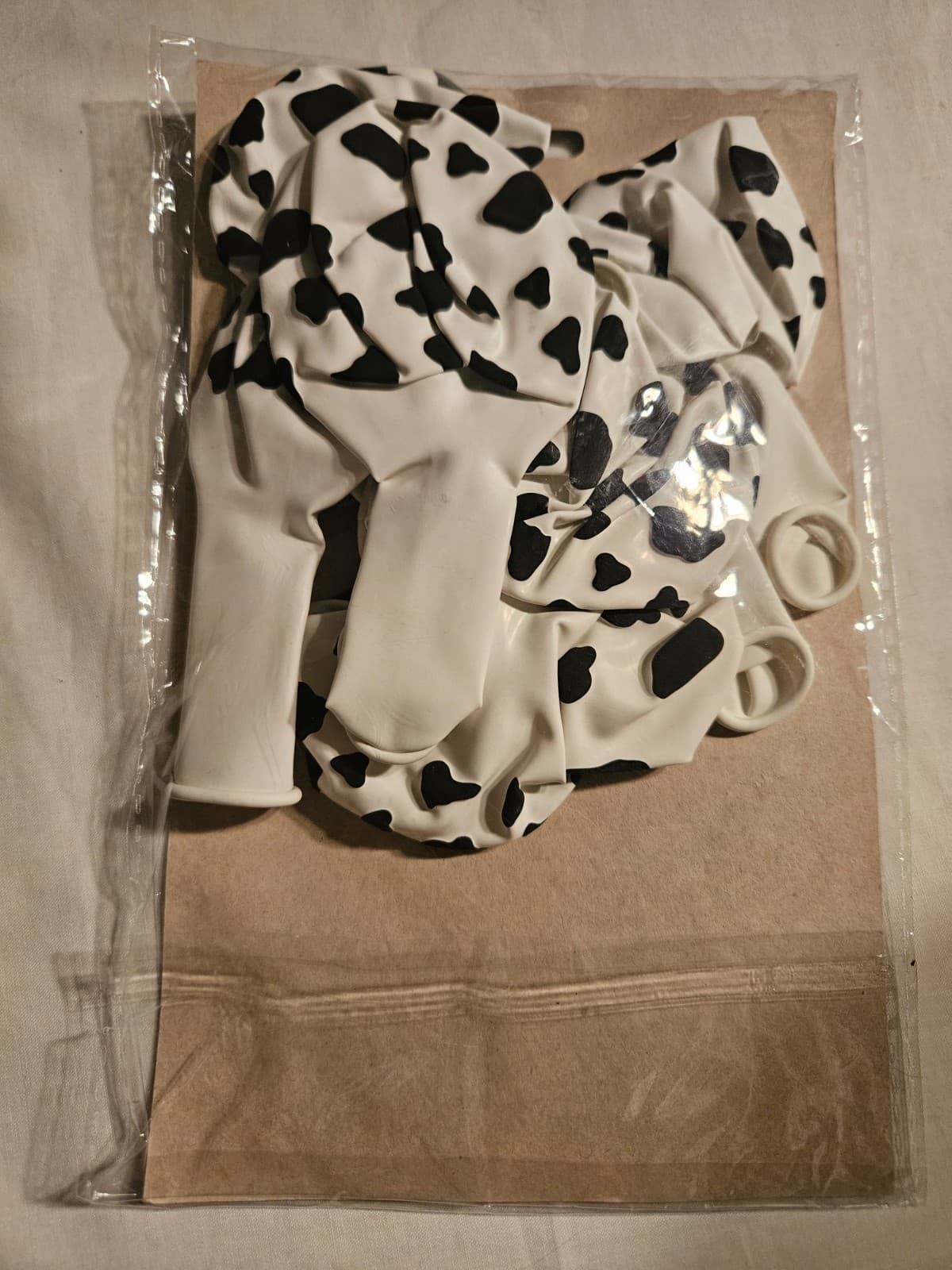 NEW Set 10 Latex Round Cow Print Party Birthday Animal Farm Balloons 10" Diam - Thumbnail 2