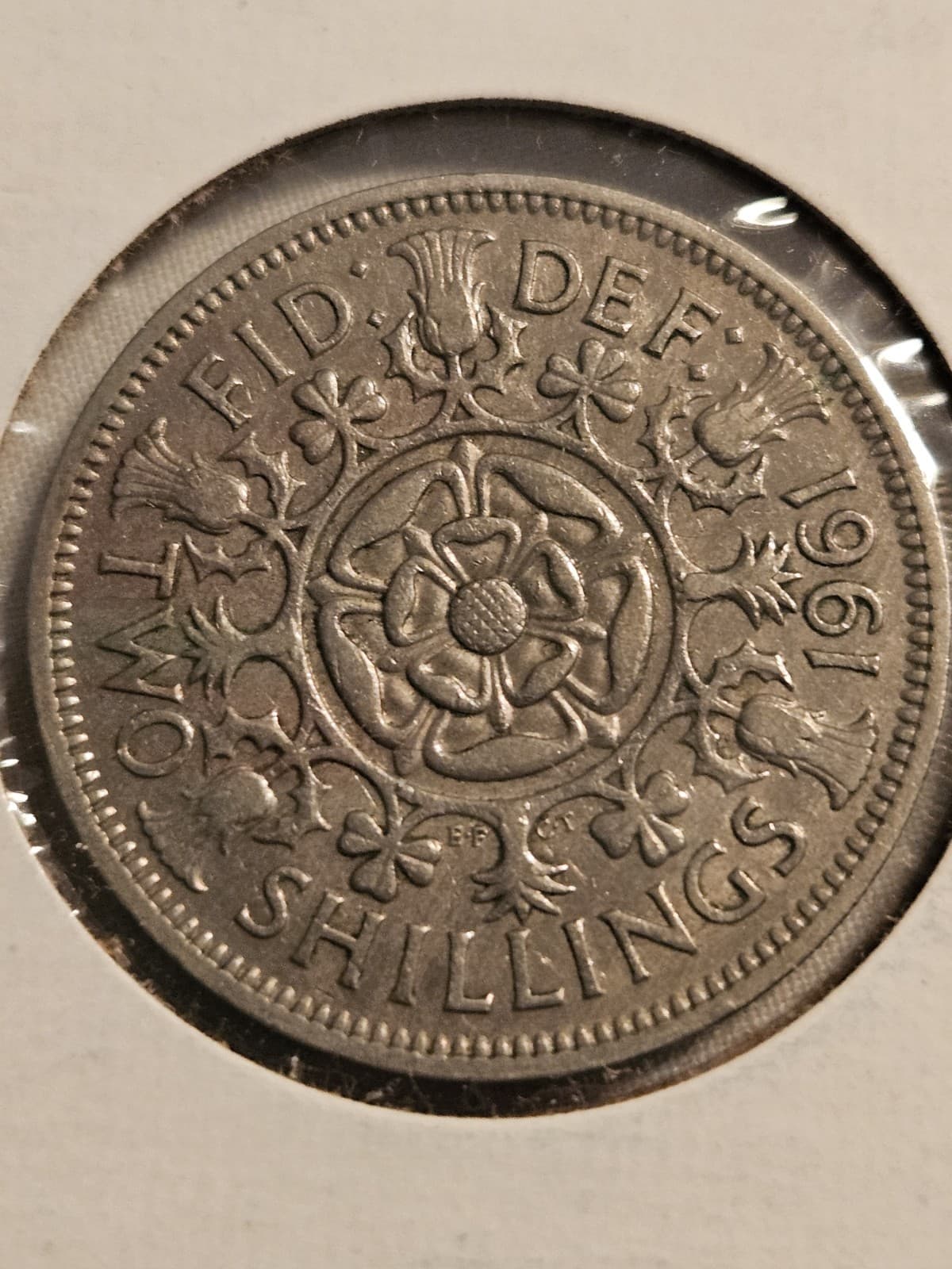 MIX LOT 7 United Kingdom Coins (Penny Pence Shillings) 1961+1965+1969+1971 - Thumbnail 13