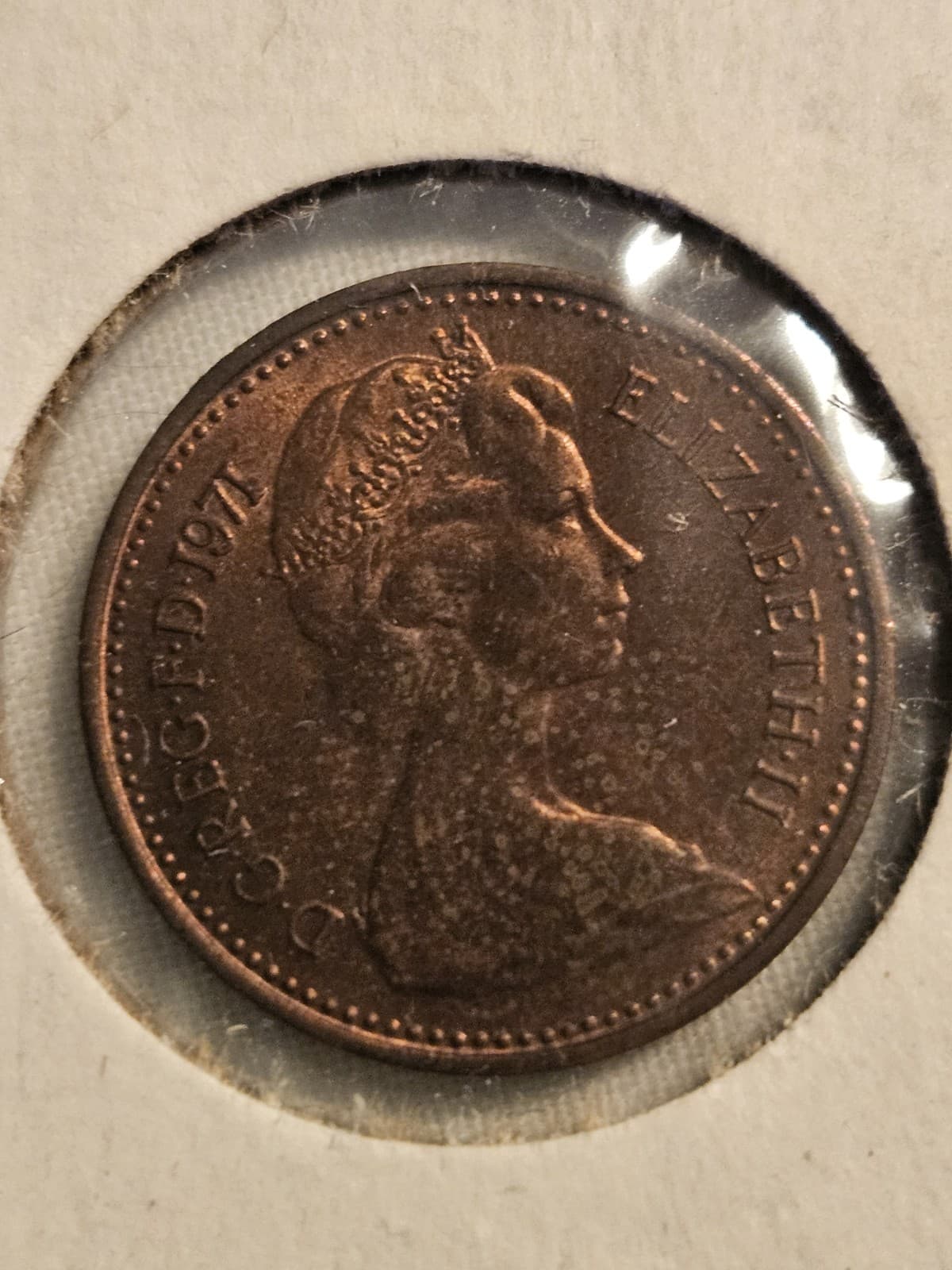 MIX LOT 7 United Kingdom Coins (Penny Pence Shillings) 1961+1965+1969+1971 - Thumbnail 2