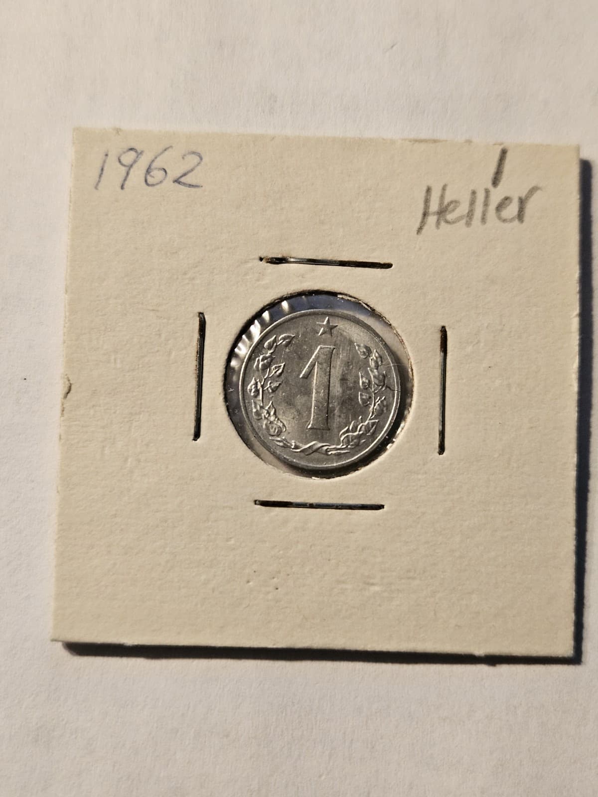1962 Czechoslovakia 1 Heller Coin