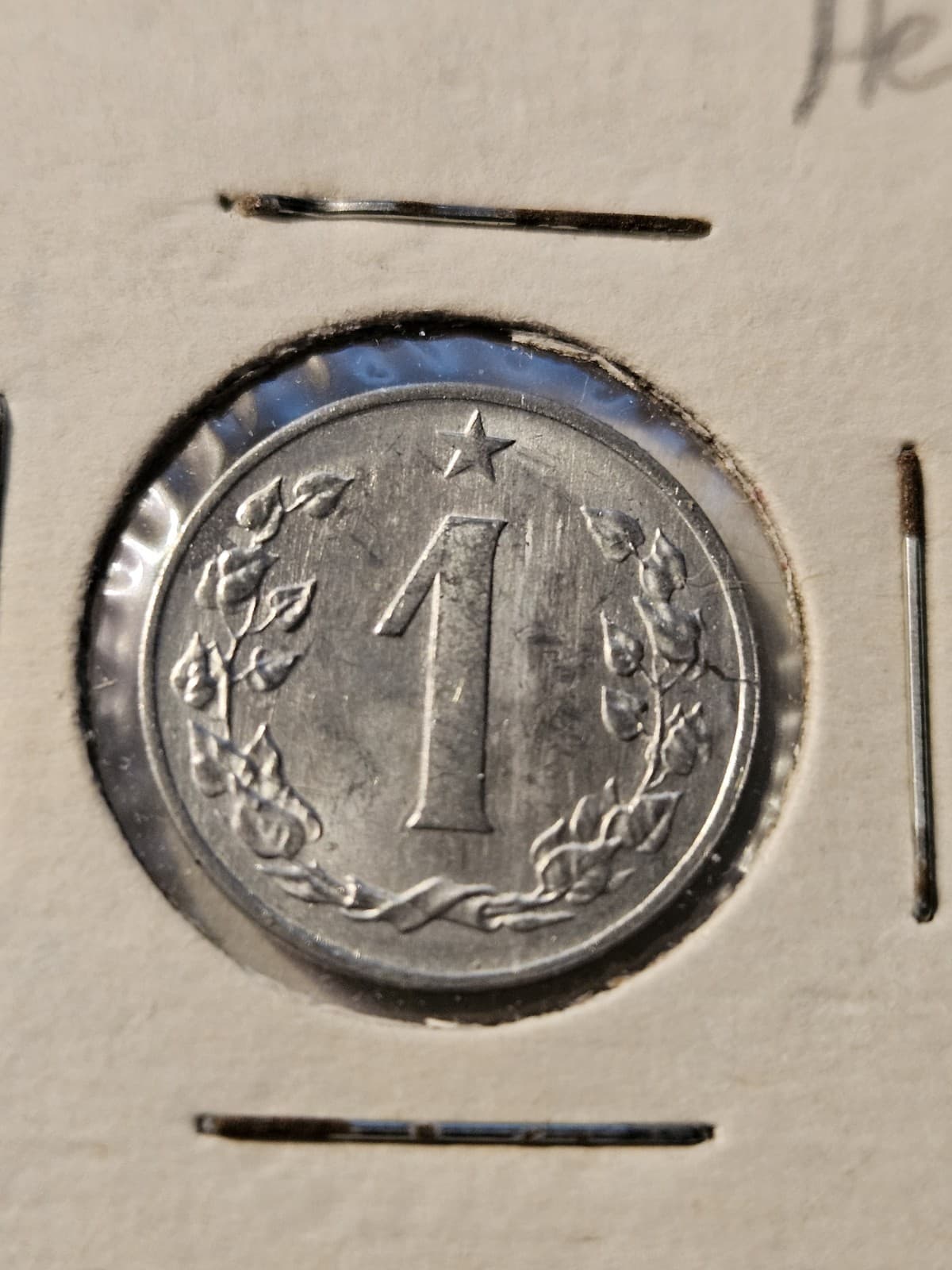 1962 Czechoslovakia 1 Heller Coin - Thumbnail 2