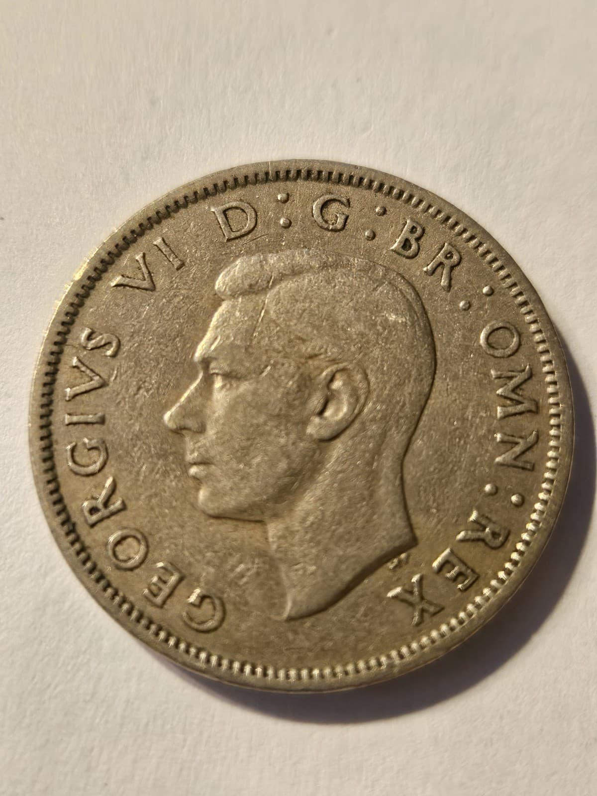 1948 United Kingdom 2 Shillings Coin - Thumbnail 2