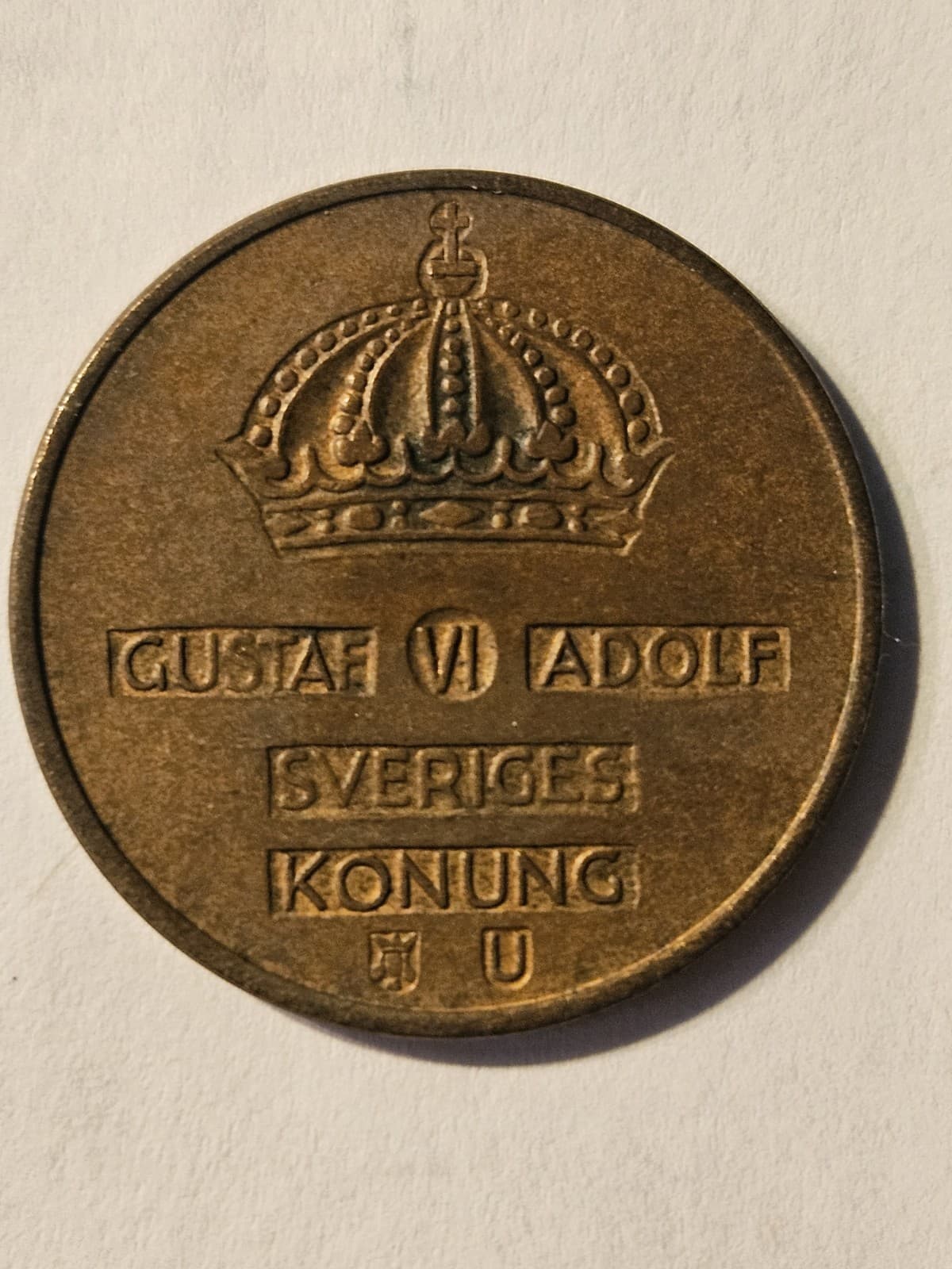 1963-U Sweden 5 Ore Coin - Thumbnail 3