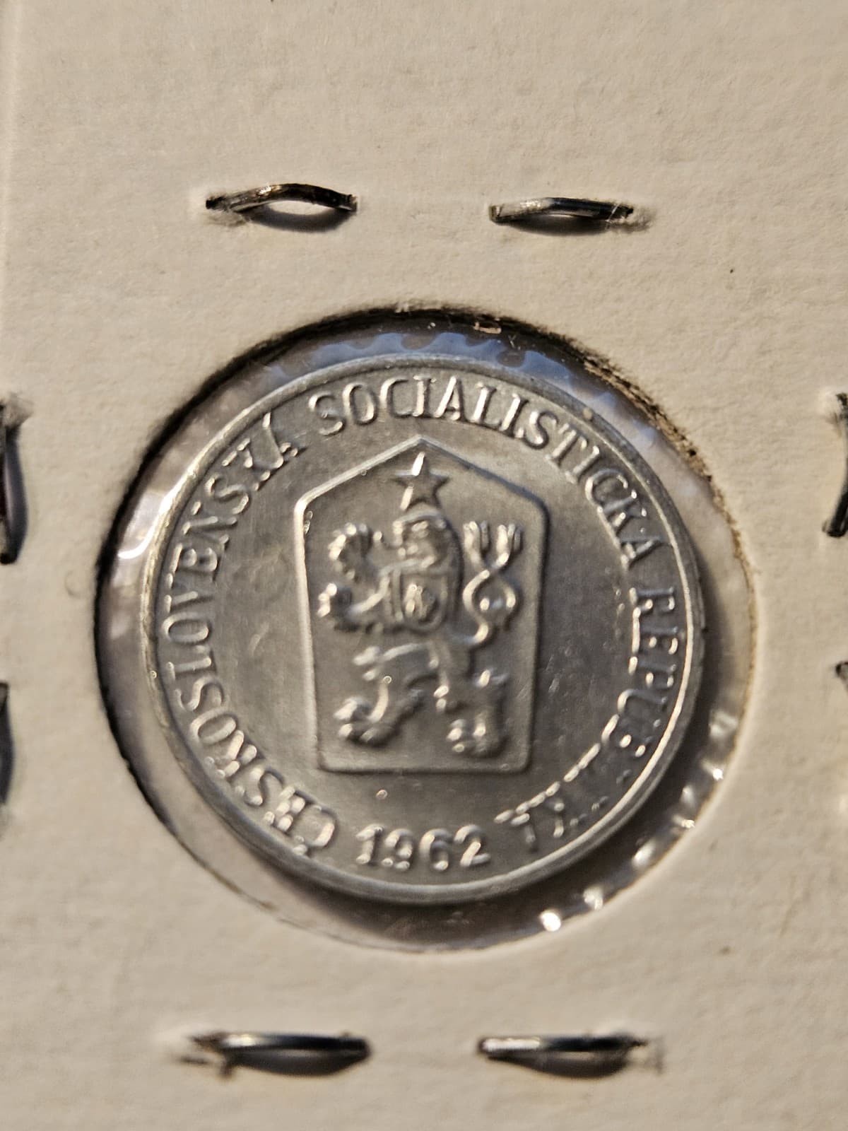 1962 Czechoslovakia 1 Heller Coin - Thumbnail 3
