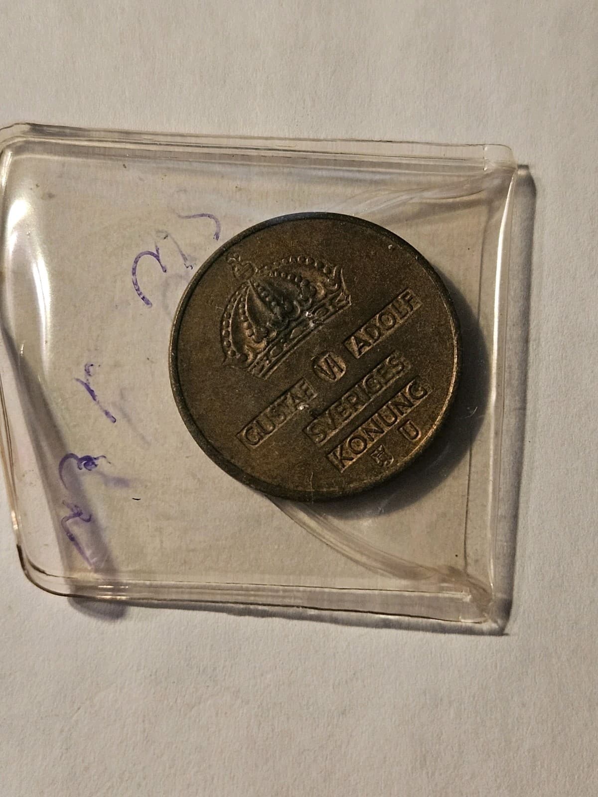 1963-U Sweden 5 Ore Coin